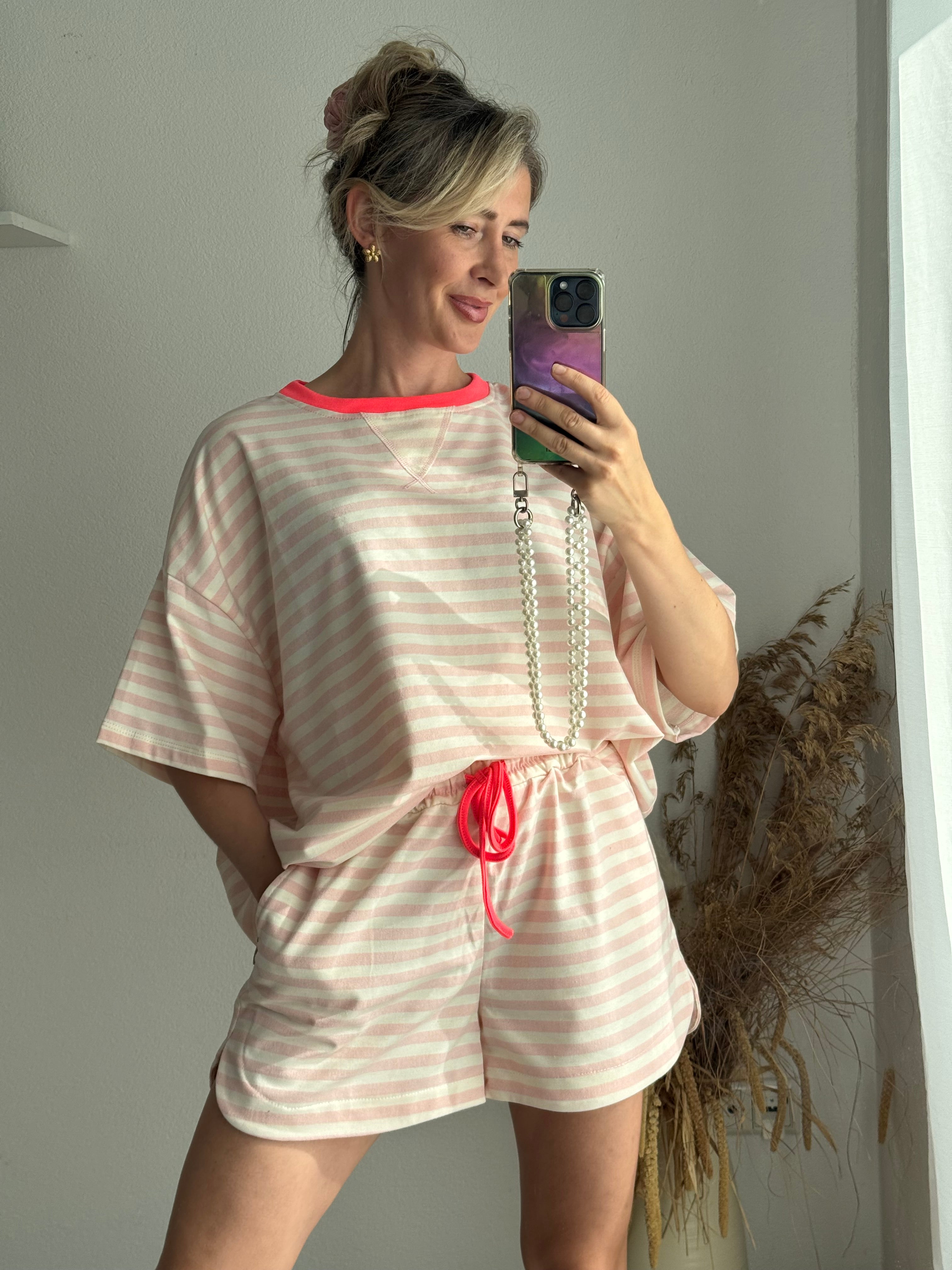 Shorts Summer Stripes ROSA