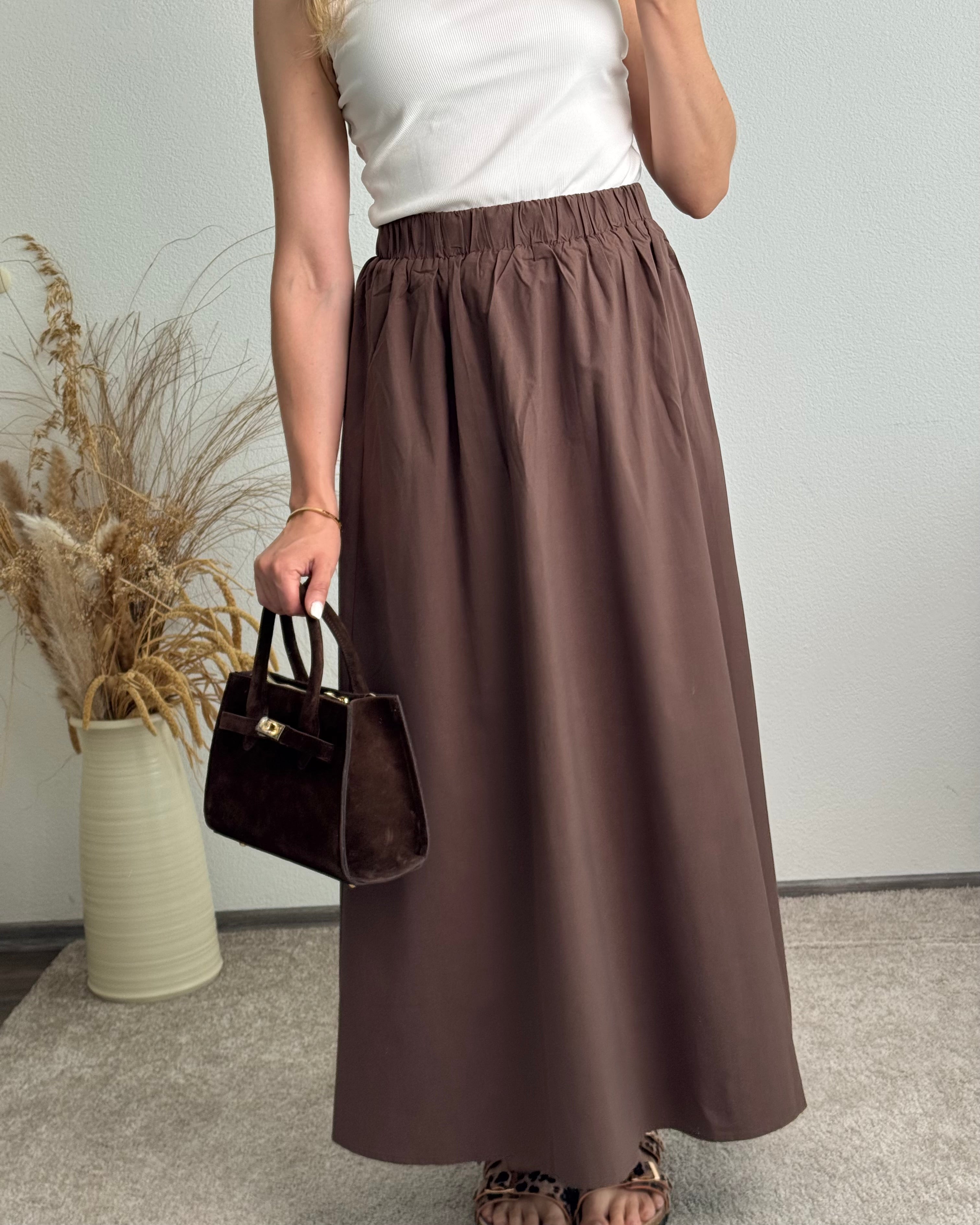 Maxi-Summerskirt Braun