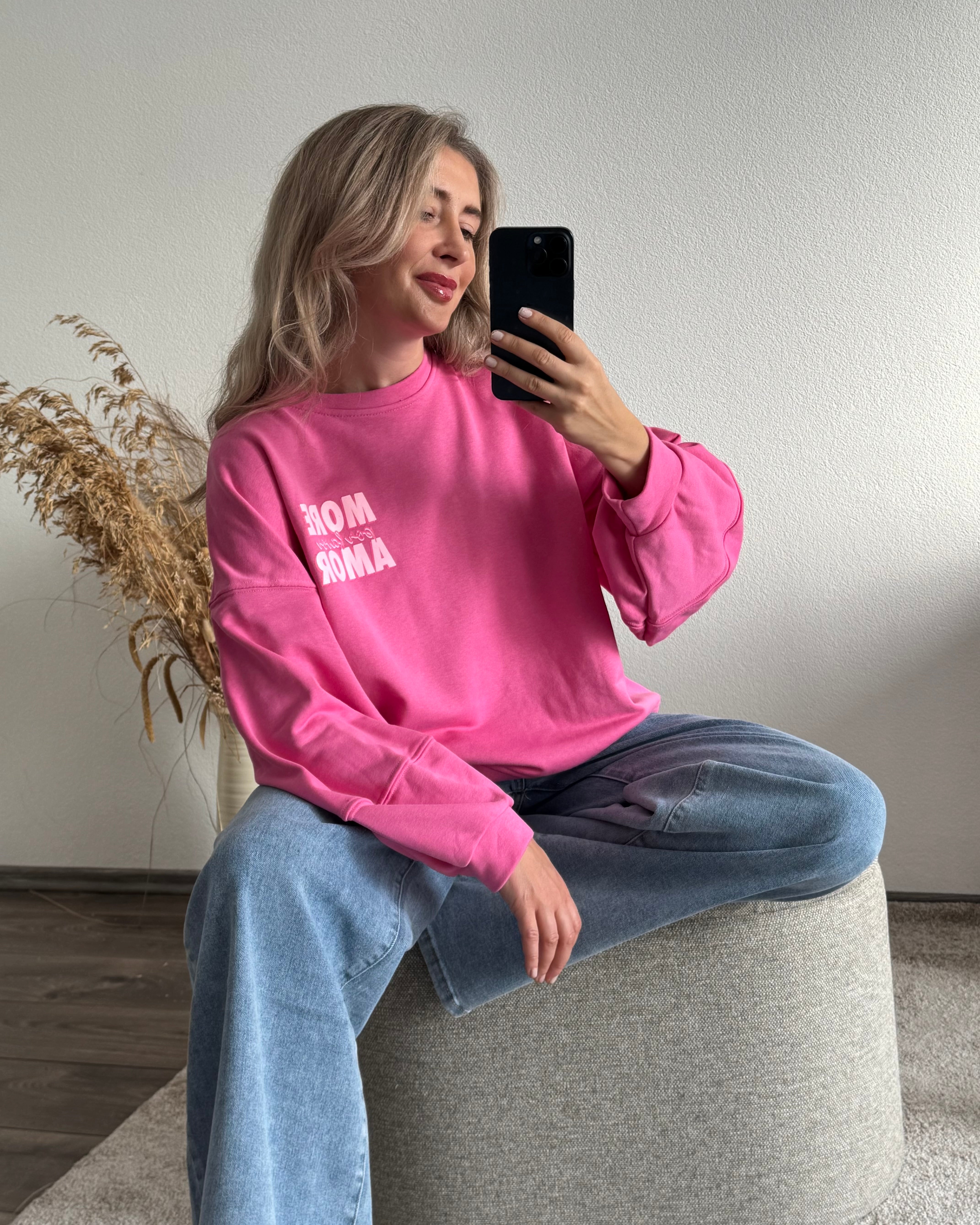 Sweater MORE AMORE POR FAVOR Pink