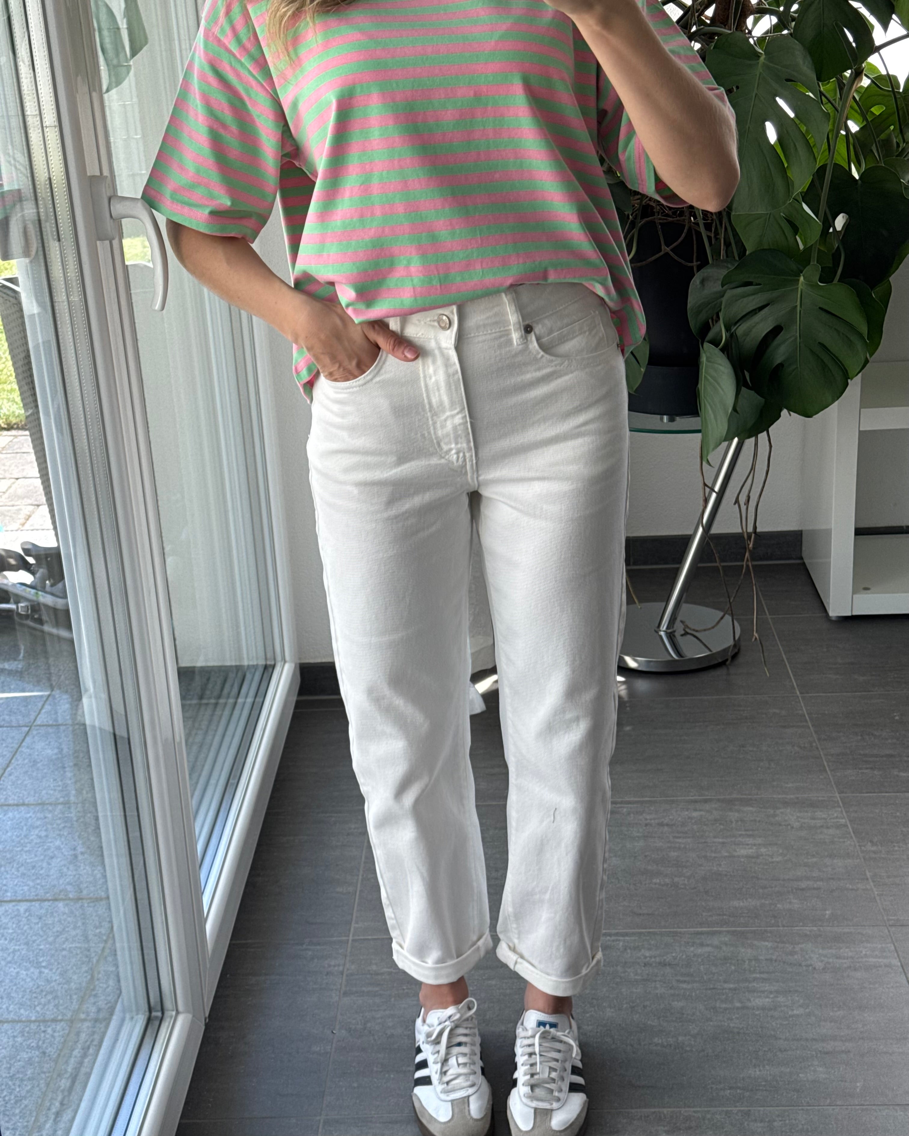 MOM JEANS Weiß