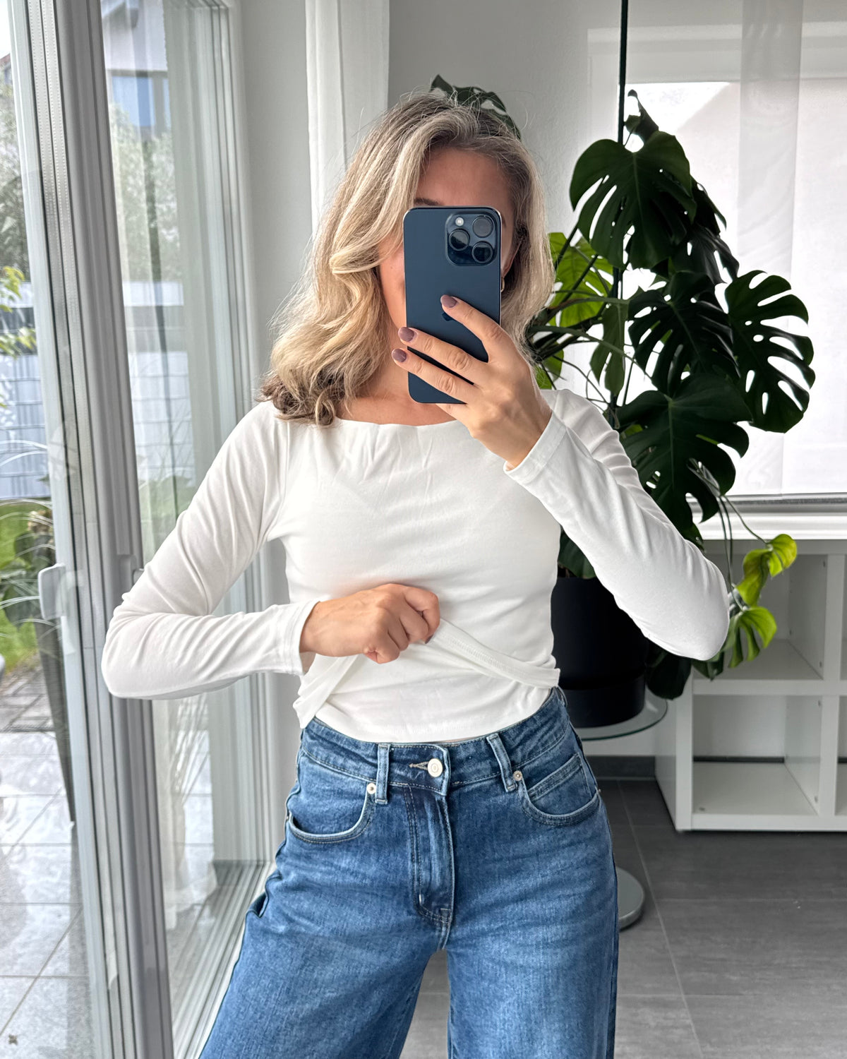 Basic Longsleeve weiß
