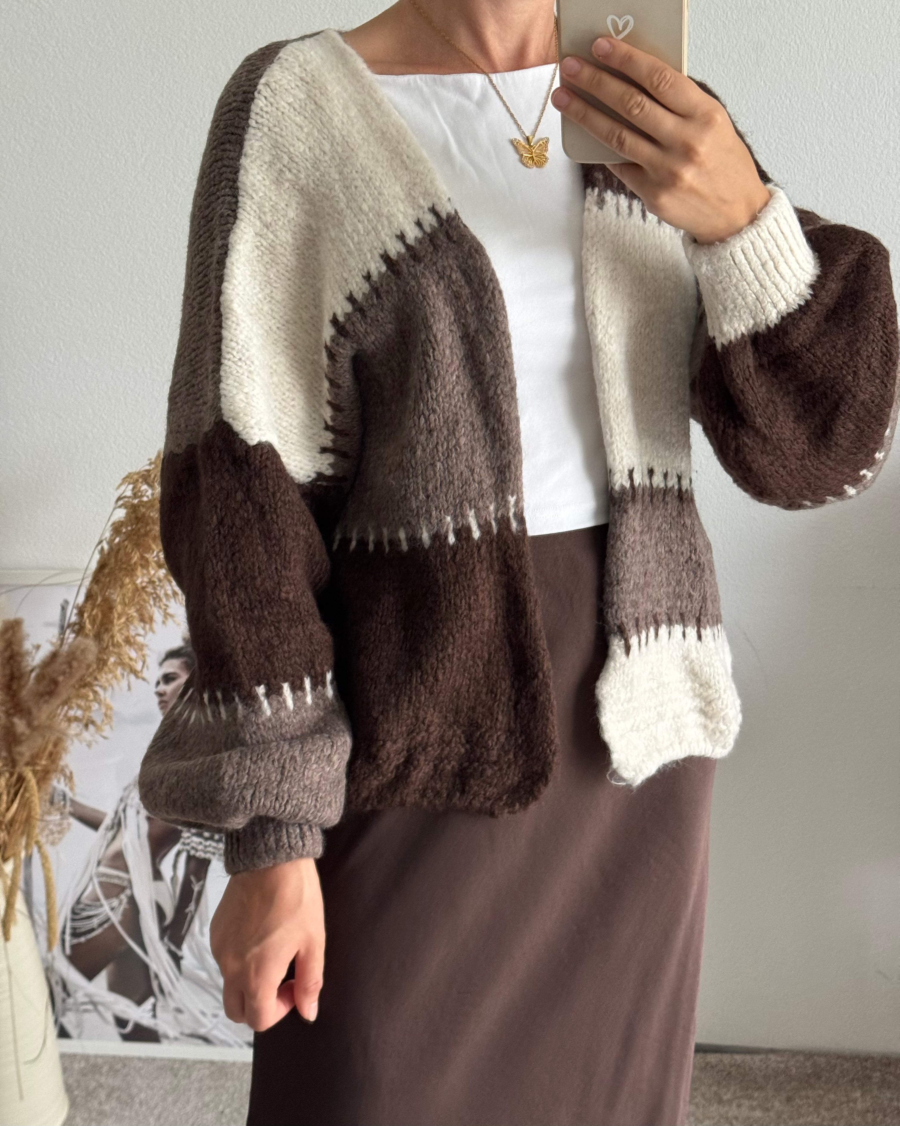 B Ware Offener Cardigan Merle BRAUN (Umtausch ausgeschlossen)