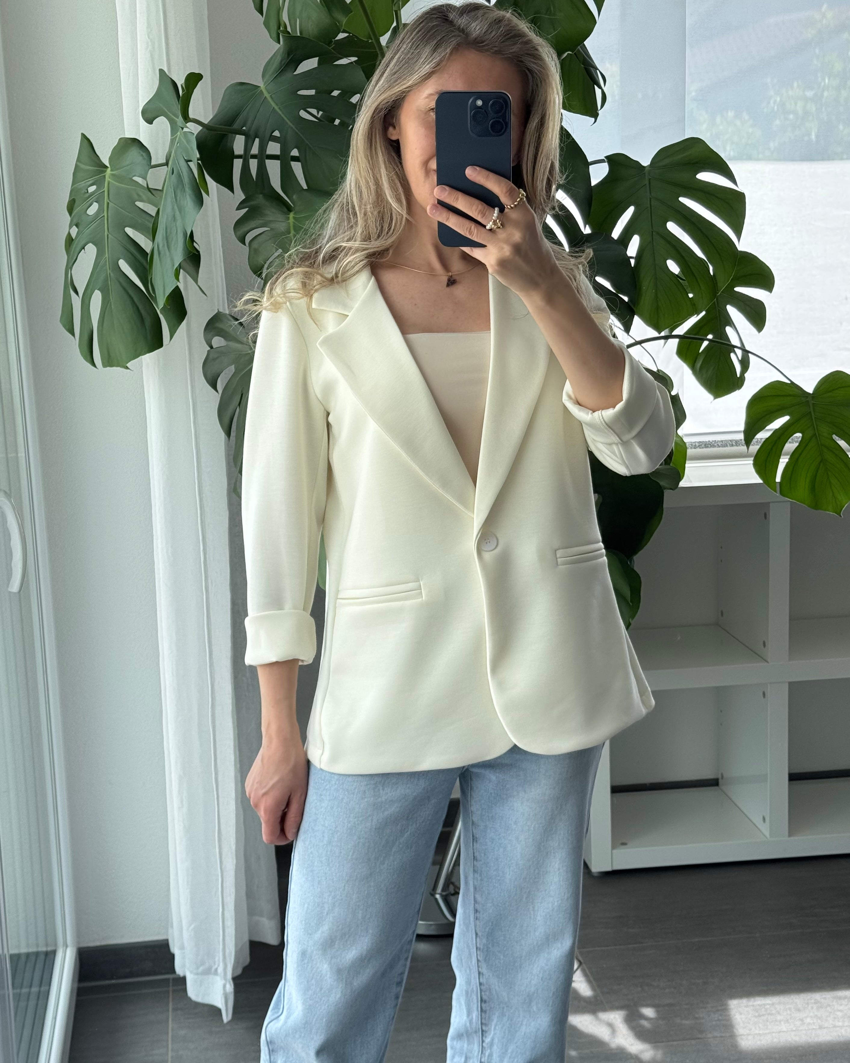 Daily Comfort Blazer Creme
