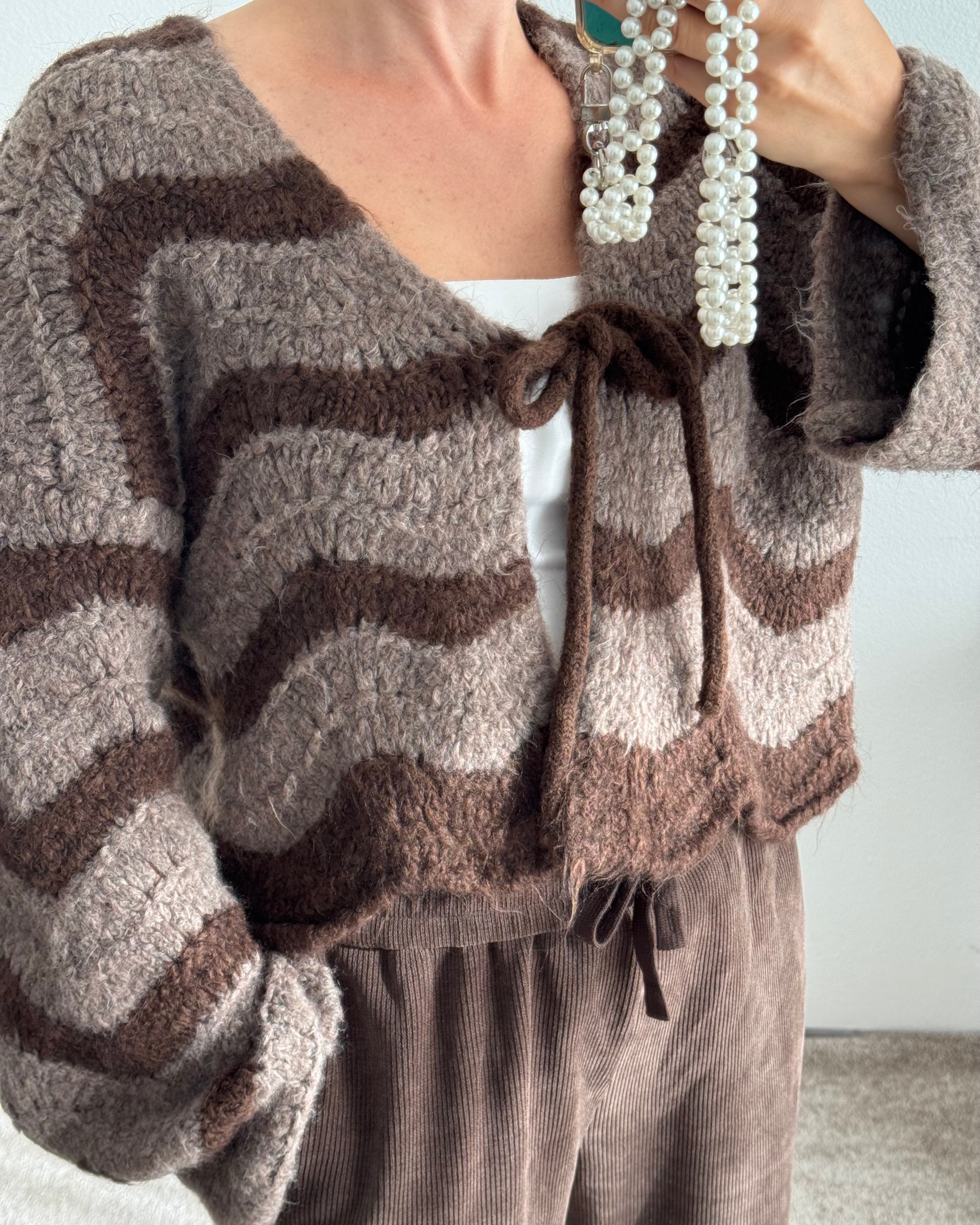 Cardigan mit Schleife WAVE