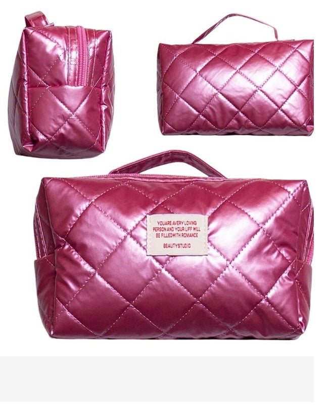 Kosmetiktasche Glossy Pink