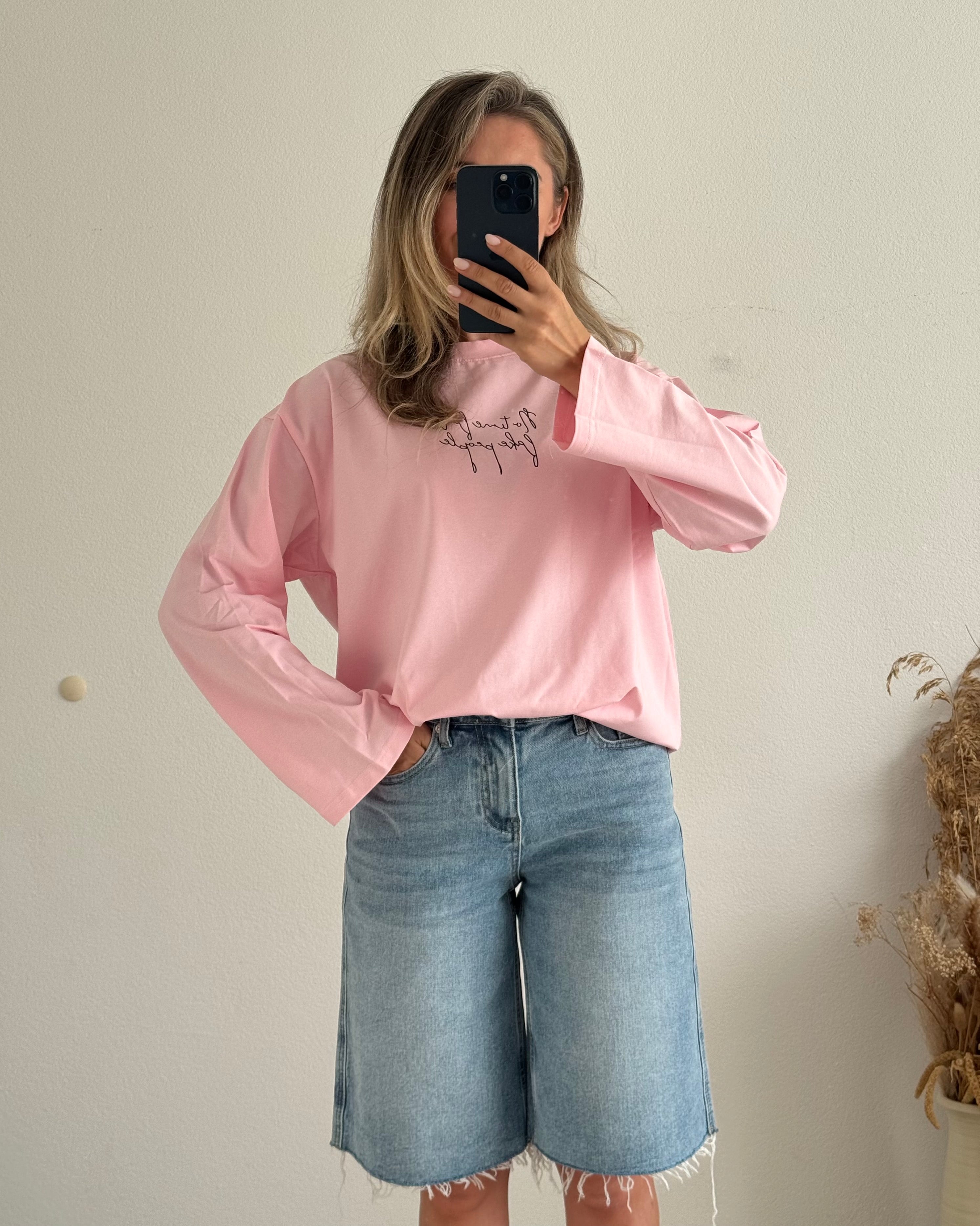 Oversize Shirt no time for fake people