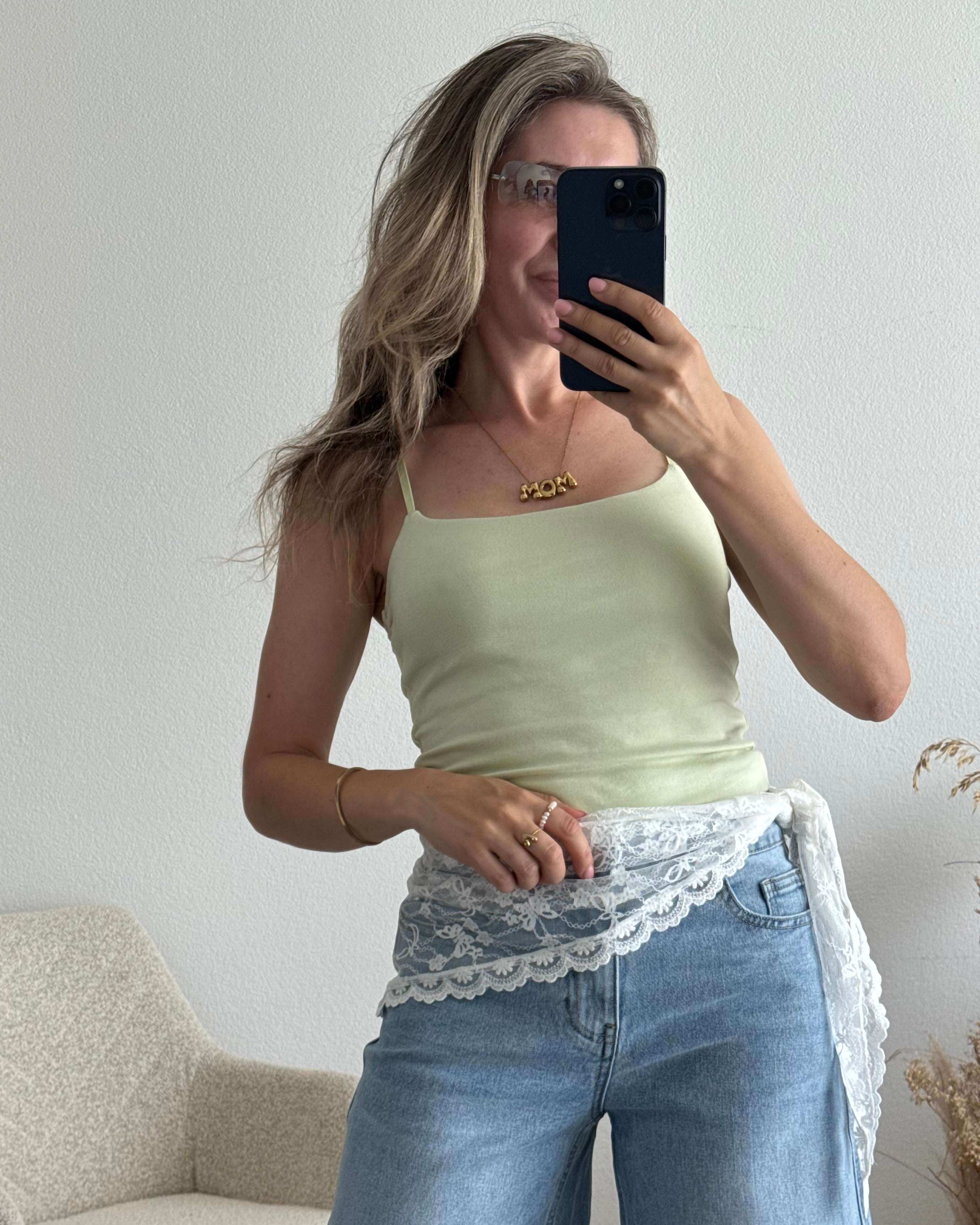 Tuch spitze weiß