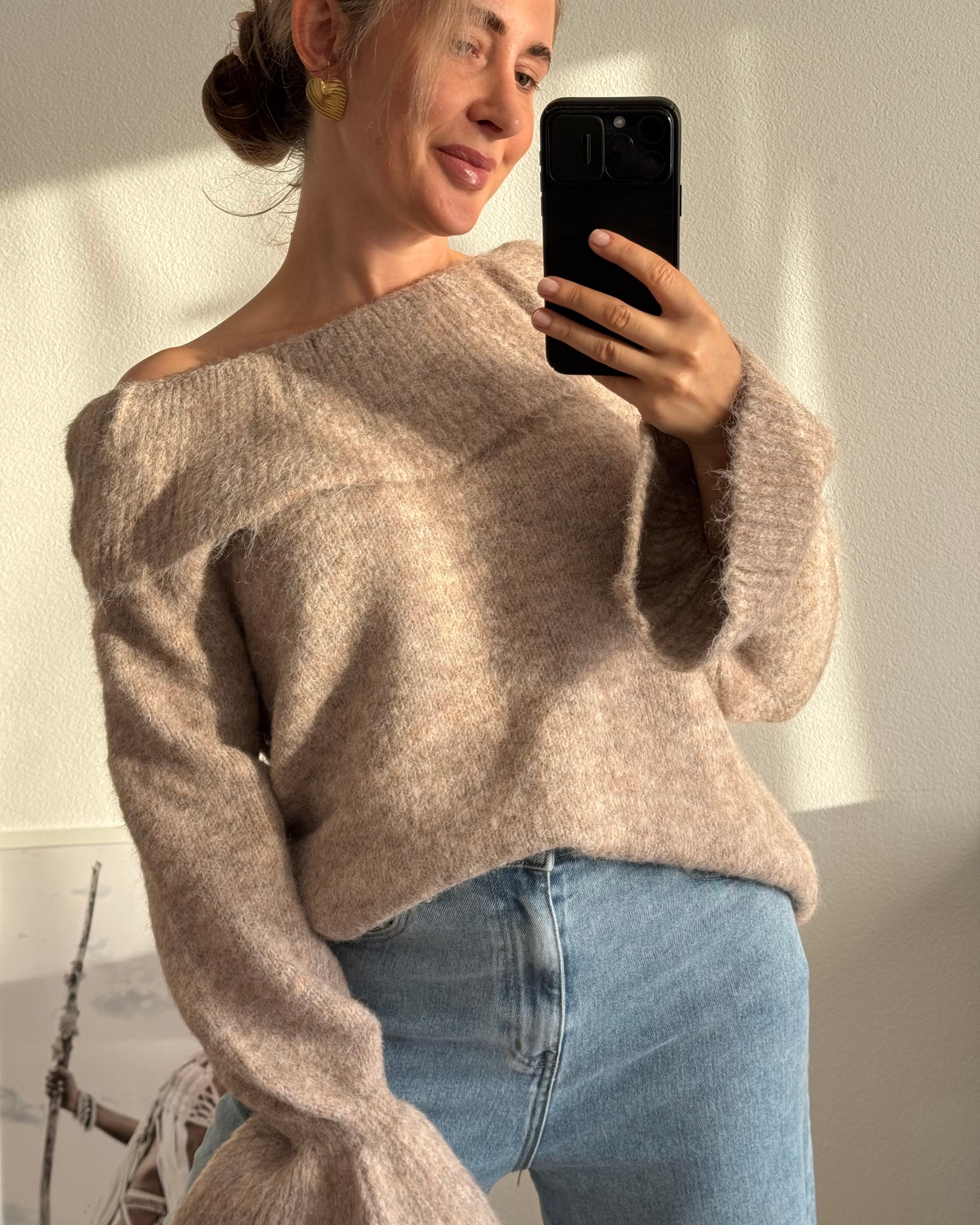 Pullover Softly Touch Mokka