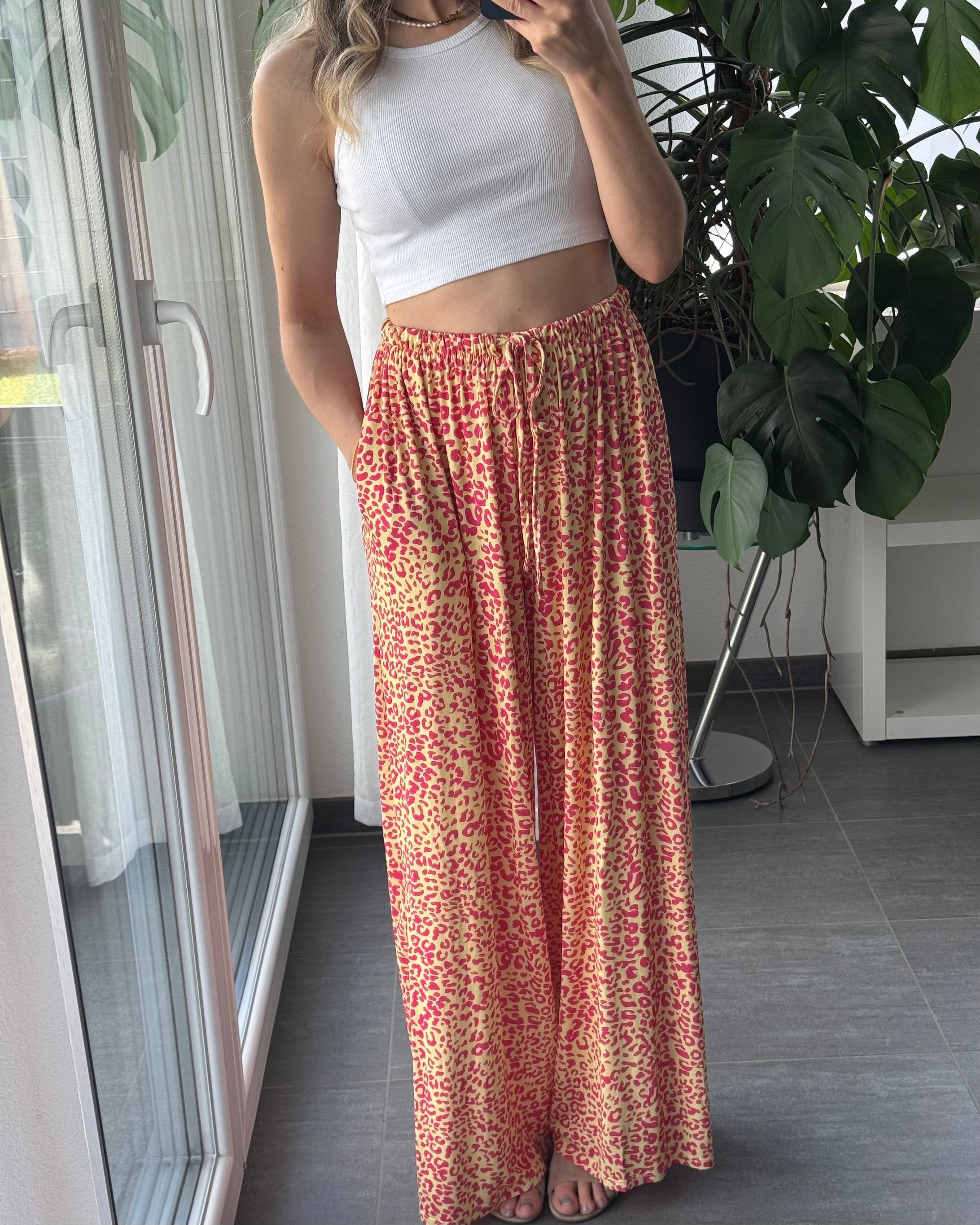 Viskosehose Leo mit elastischem Gummizug
