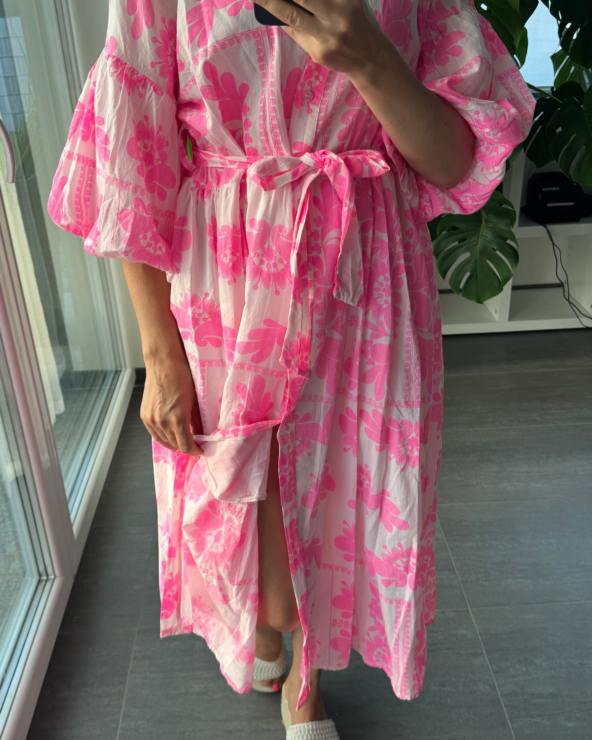 Kleid Livia weiß Pink