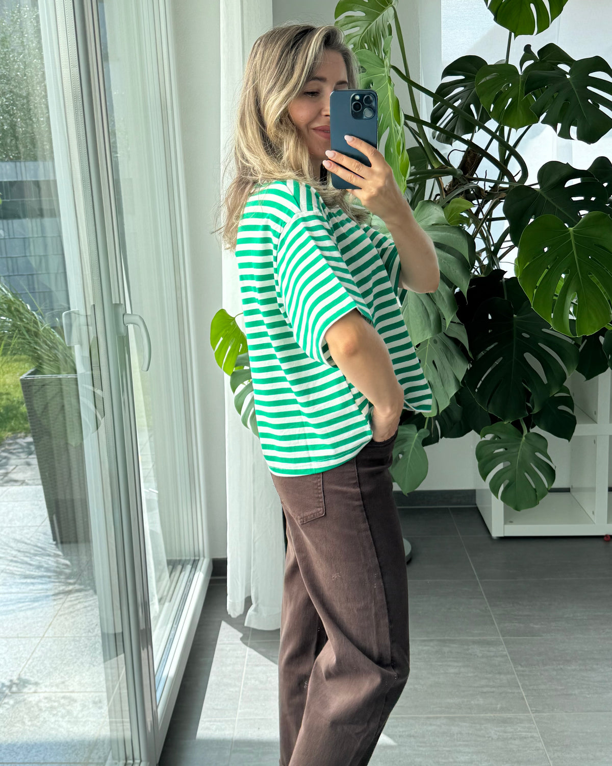 Shirt Summer Stripes grün