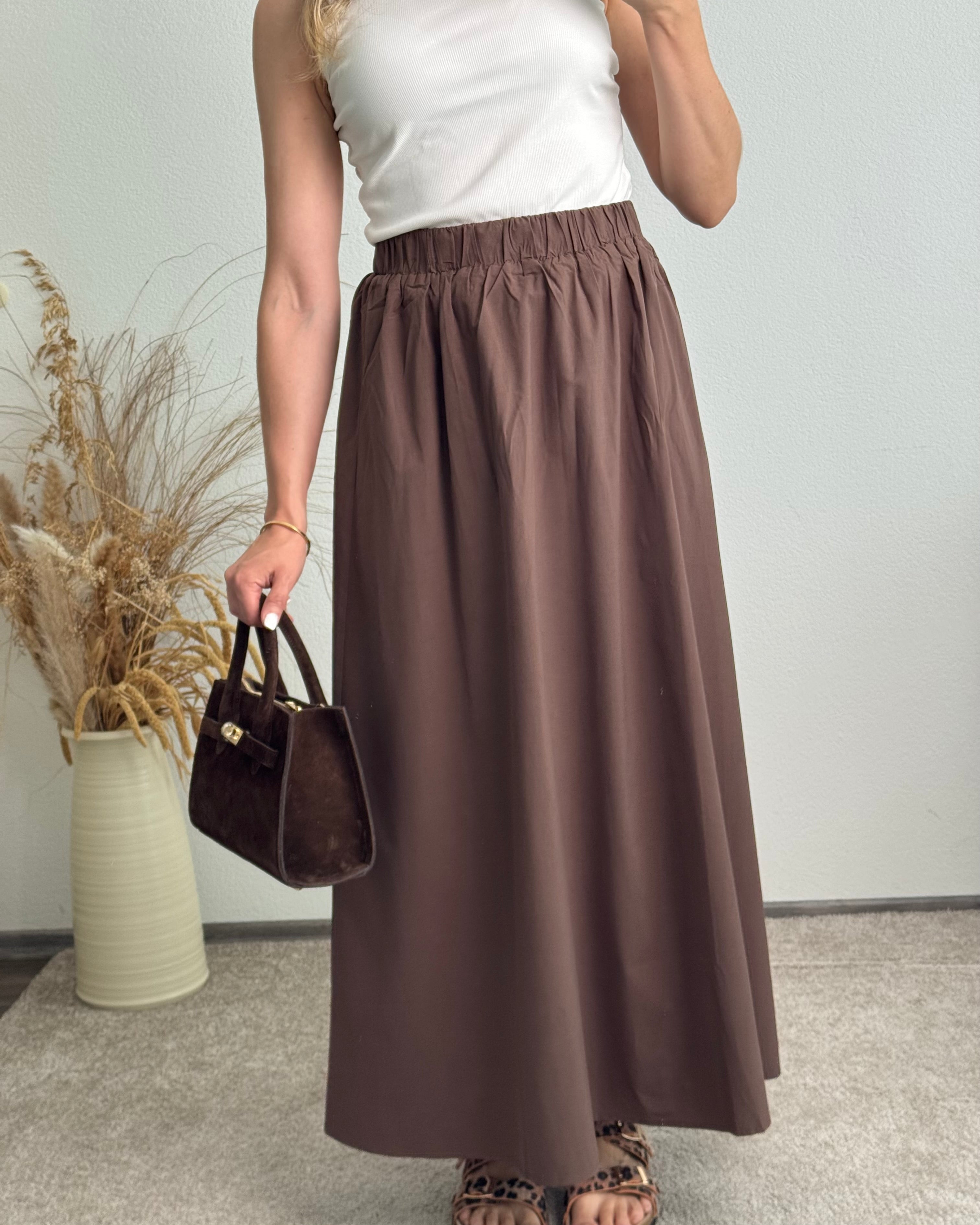 Maxi-Summerskirt Braun