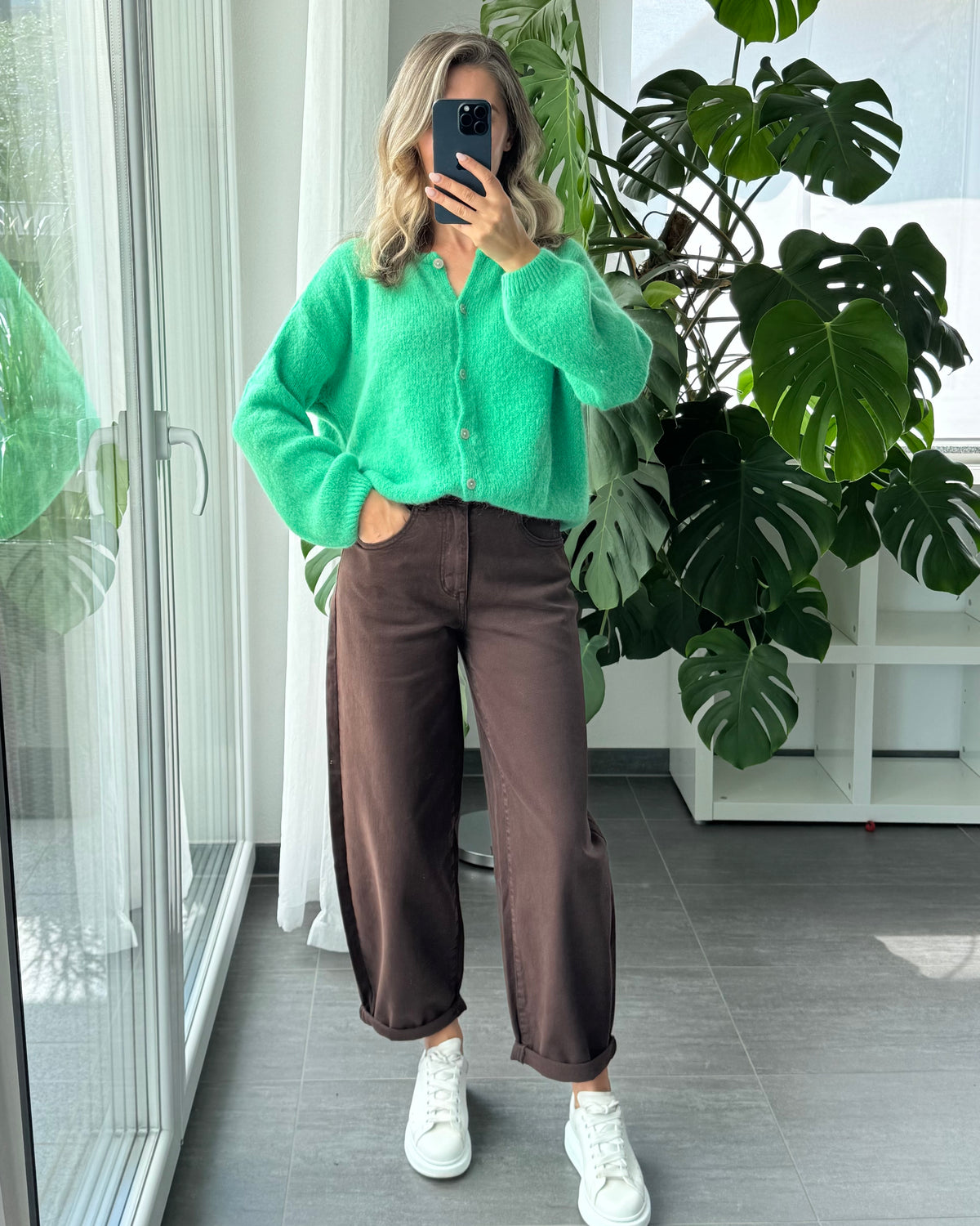 Kuscheliger Cardigan Sina Grün