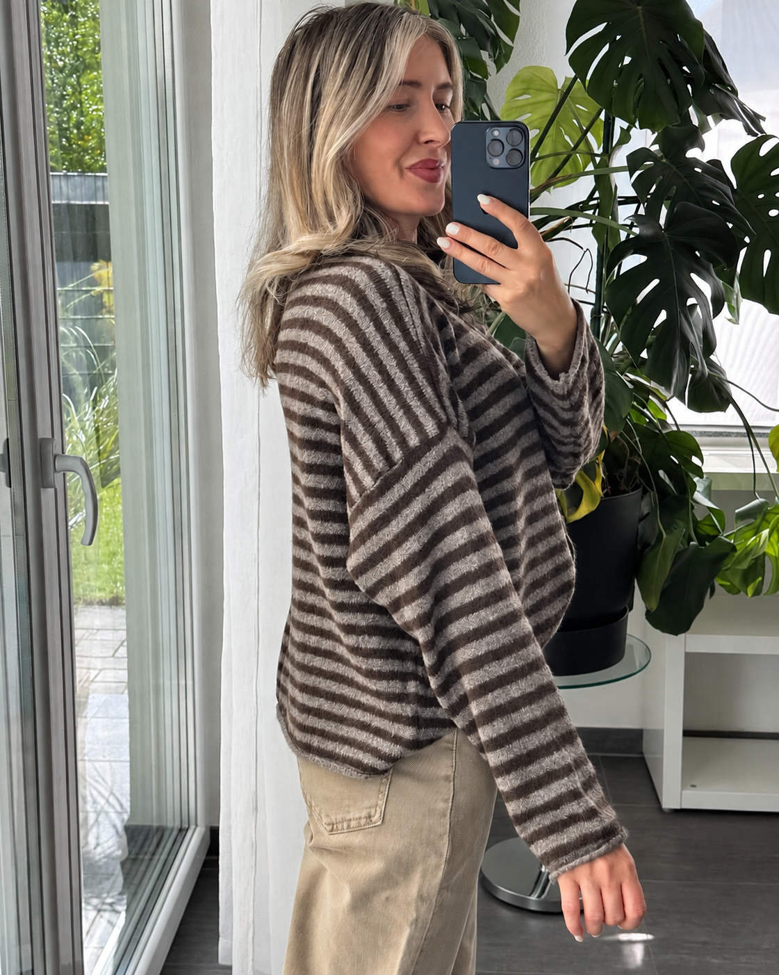 Cardigan Cozy Days Braun Taupe