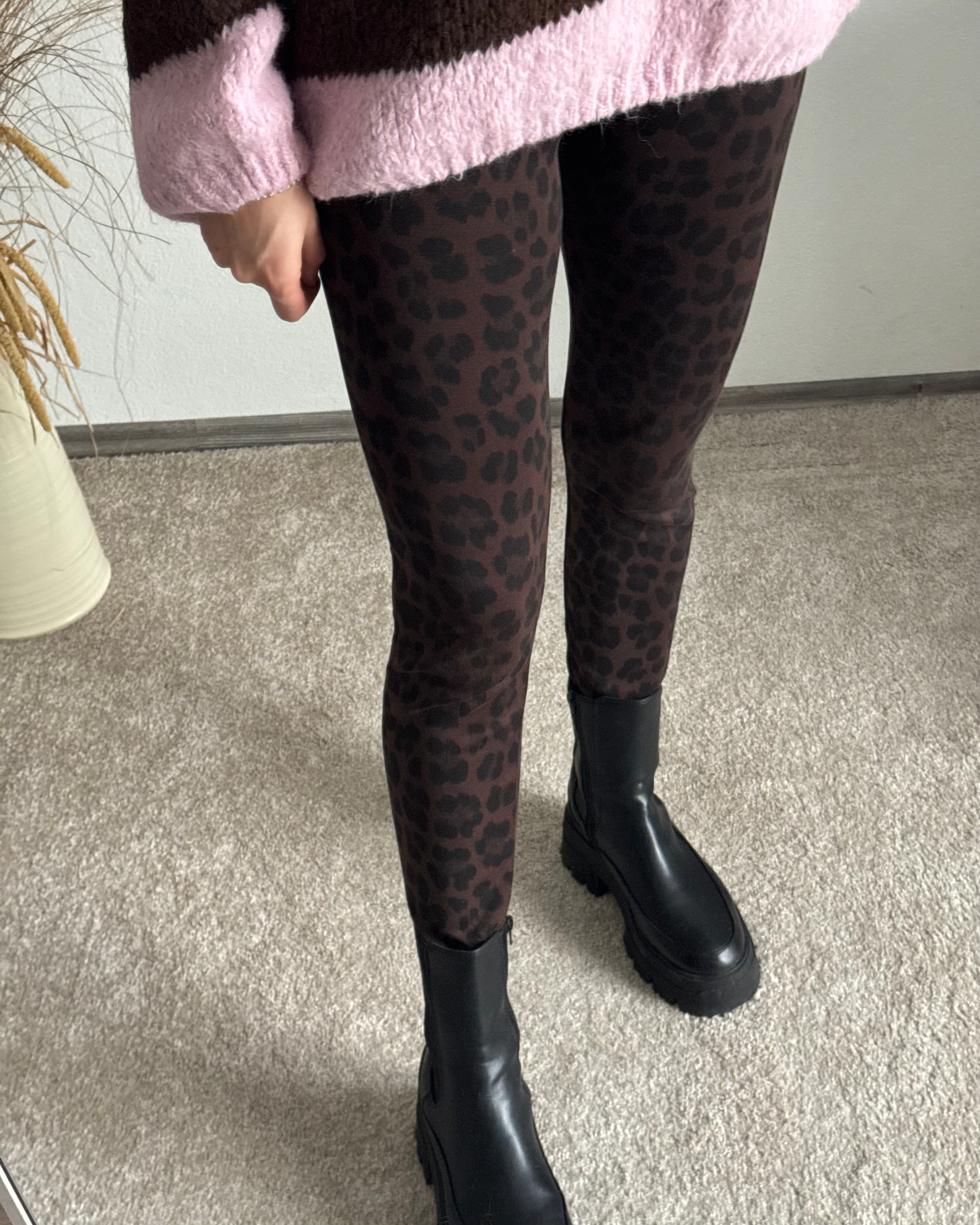 DICKERE LEO LEGGINGS BRAUN SCHWARZ