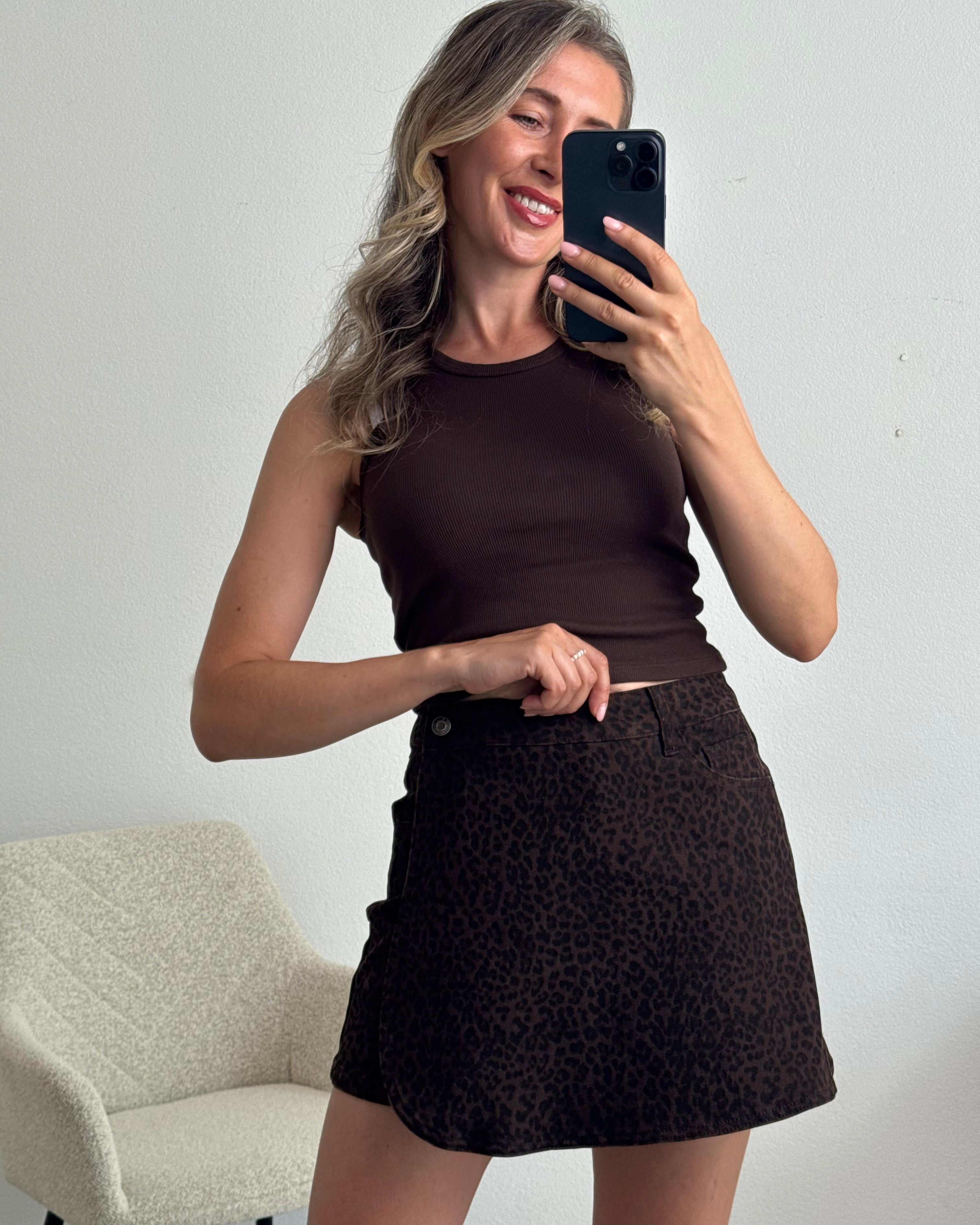 Skort Leo love Braun
