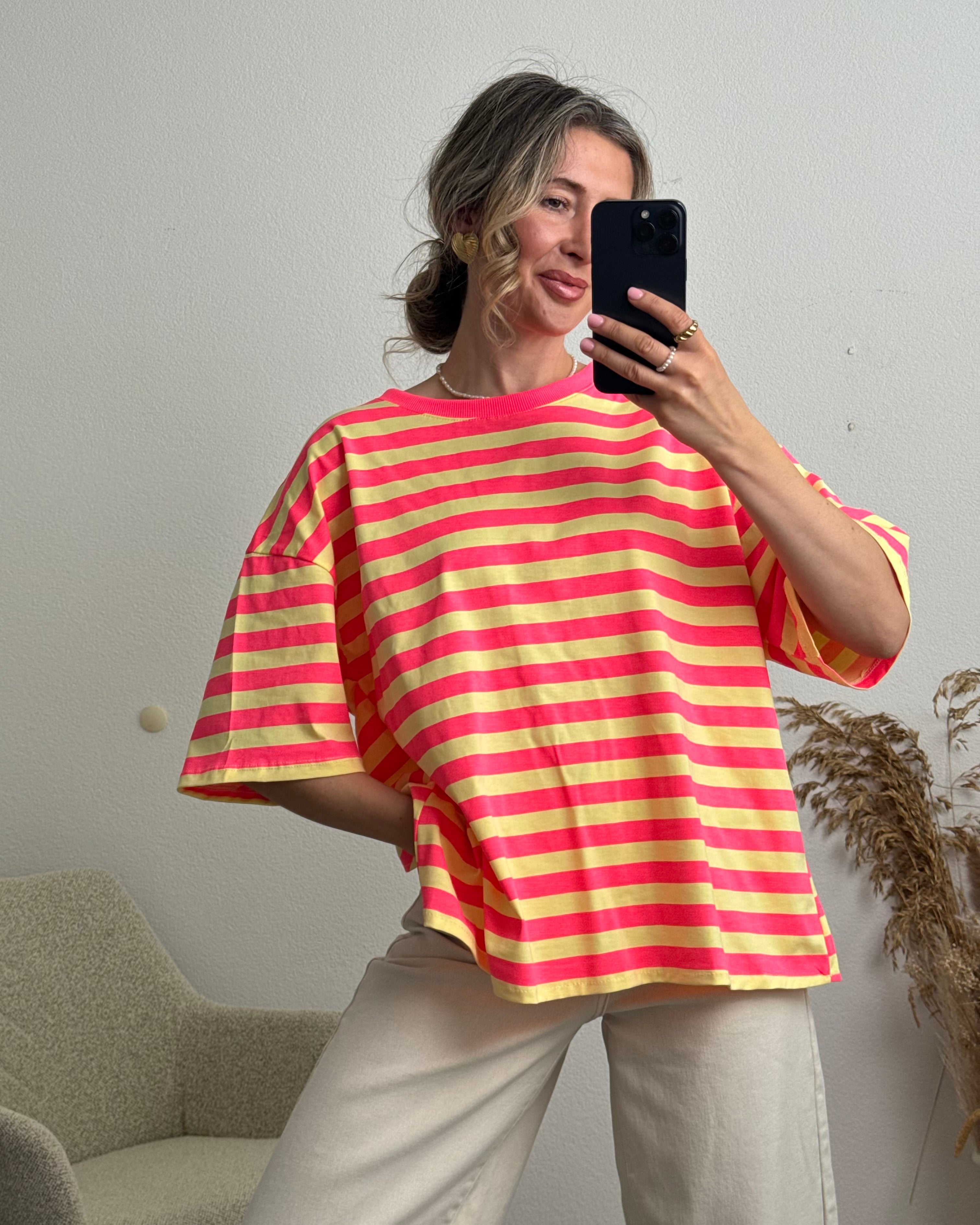 Open Tie Back Shirt pink