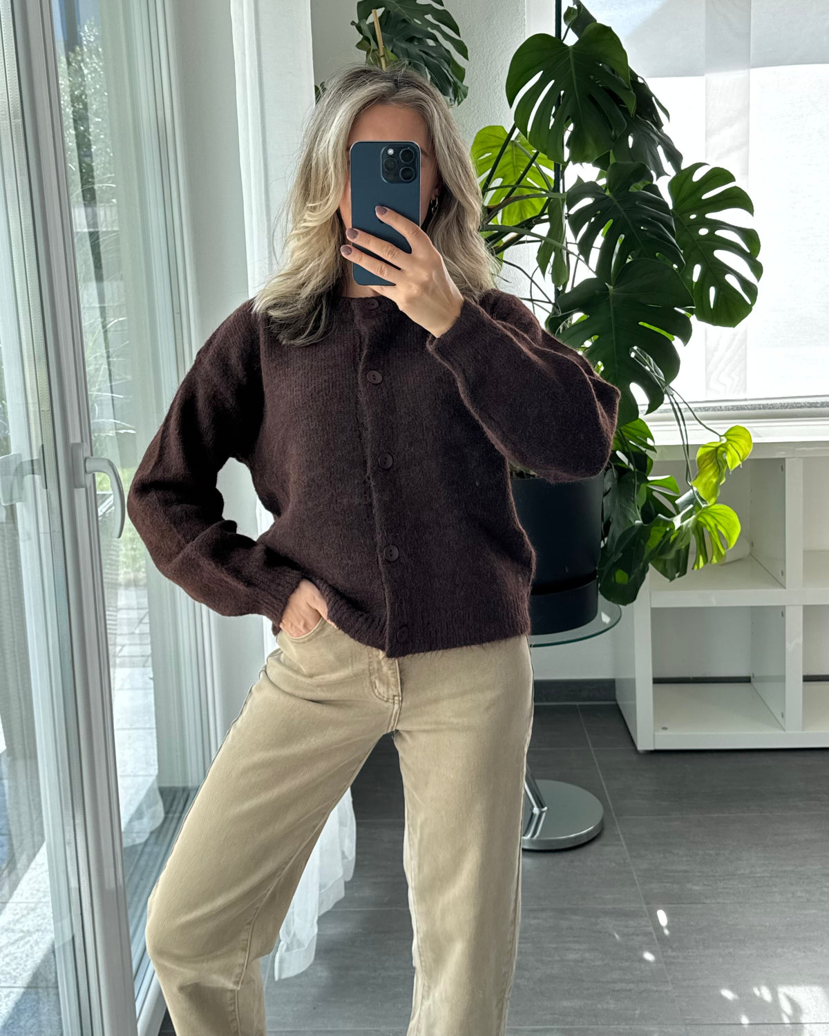 supersoft Cardigan Braun