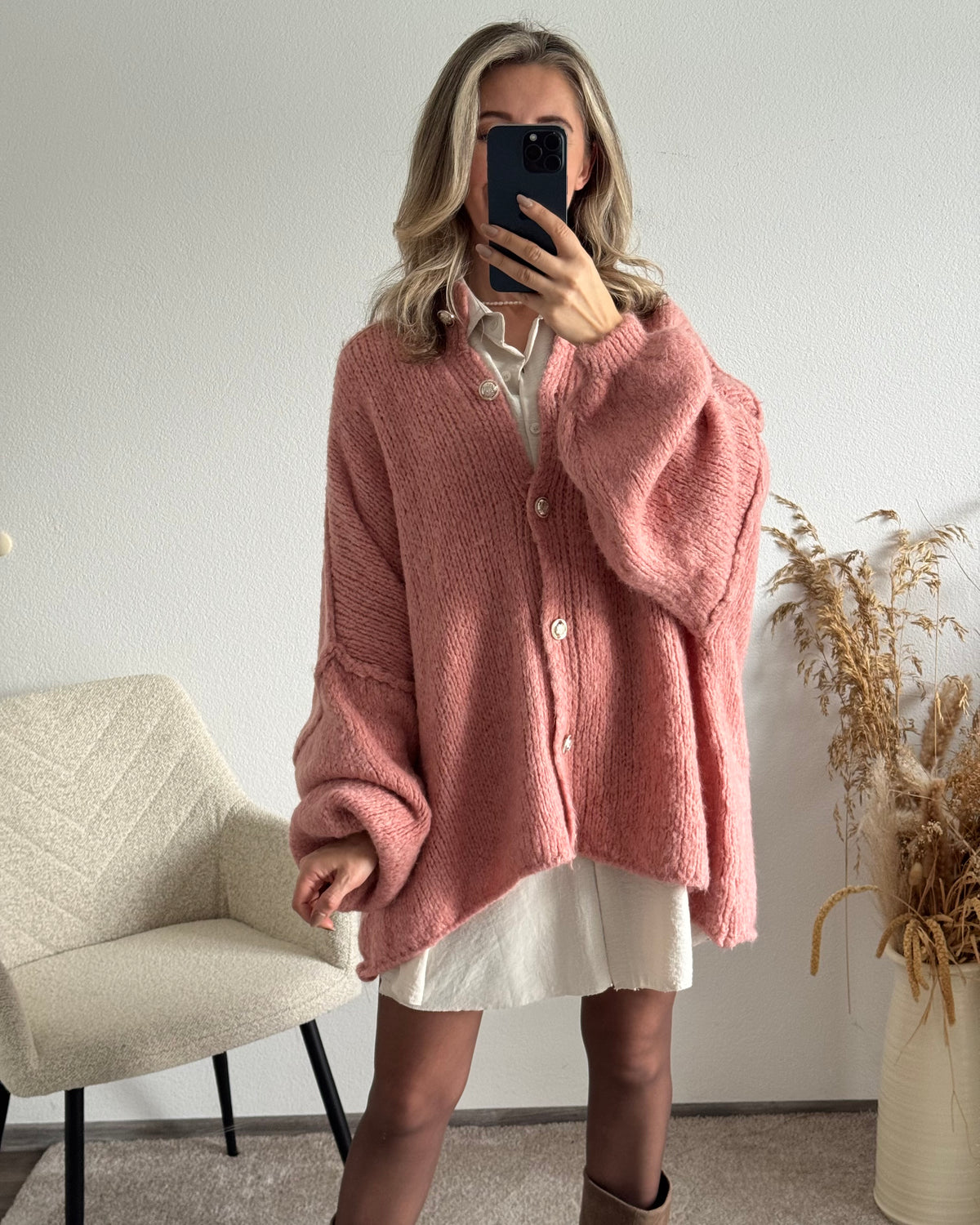 Strickjacke Elly Peach