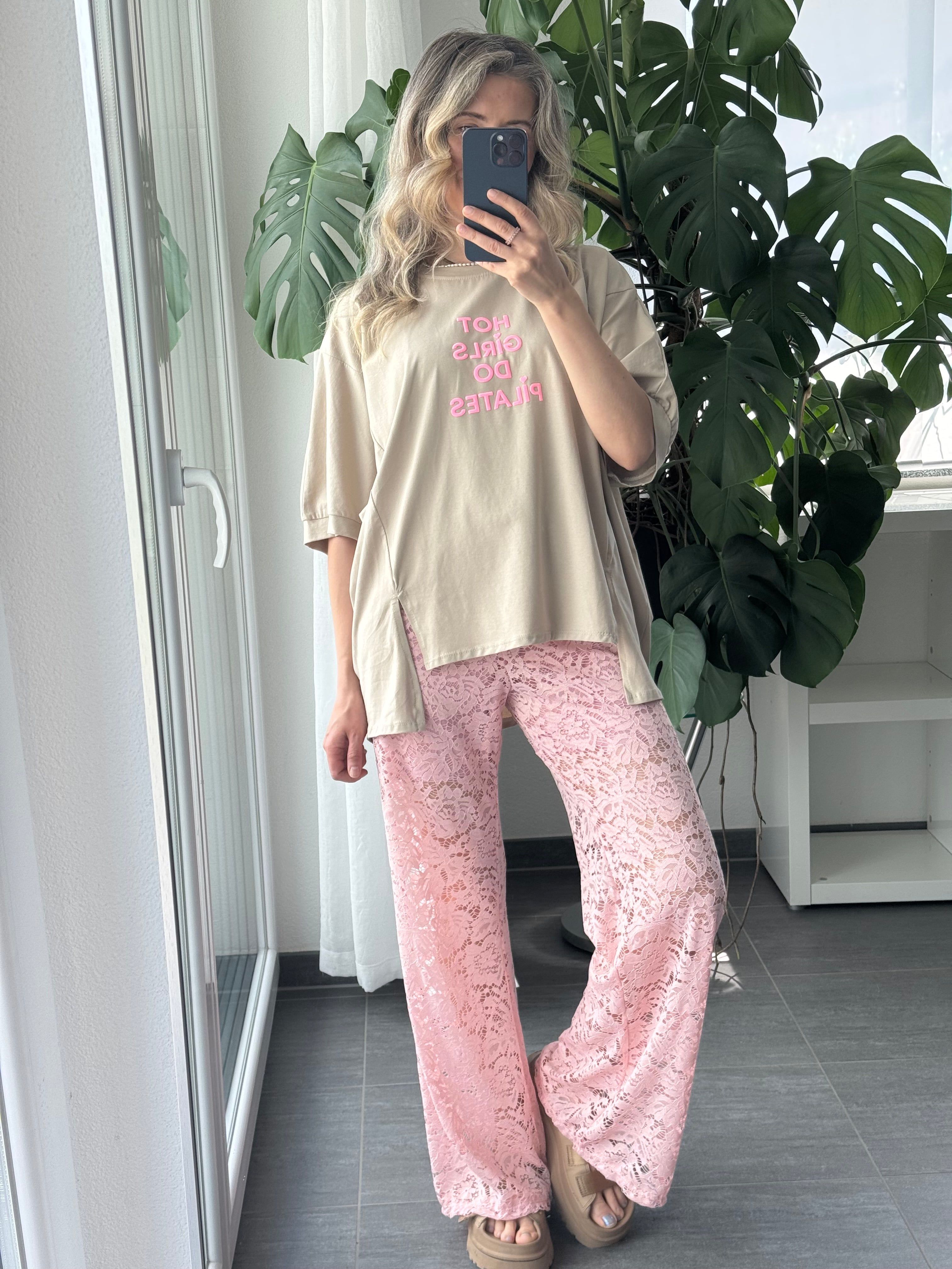 Spitzenhose rosa