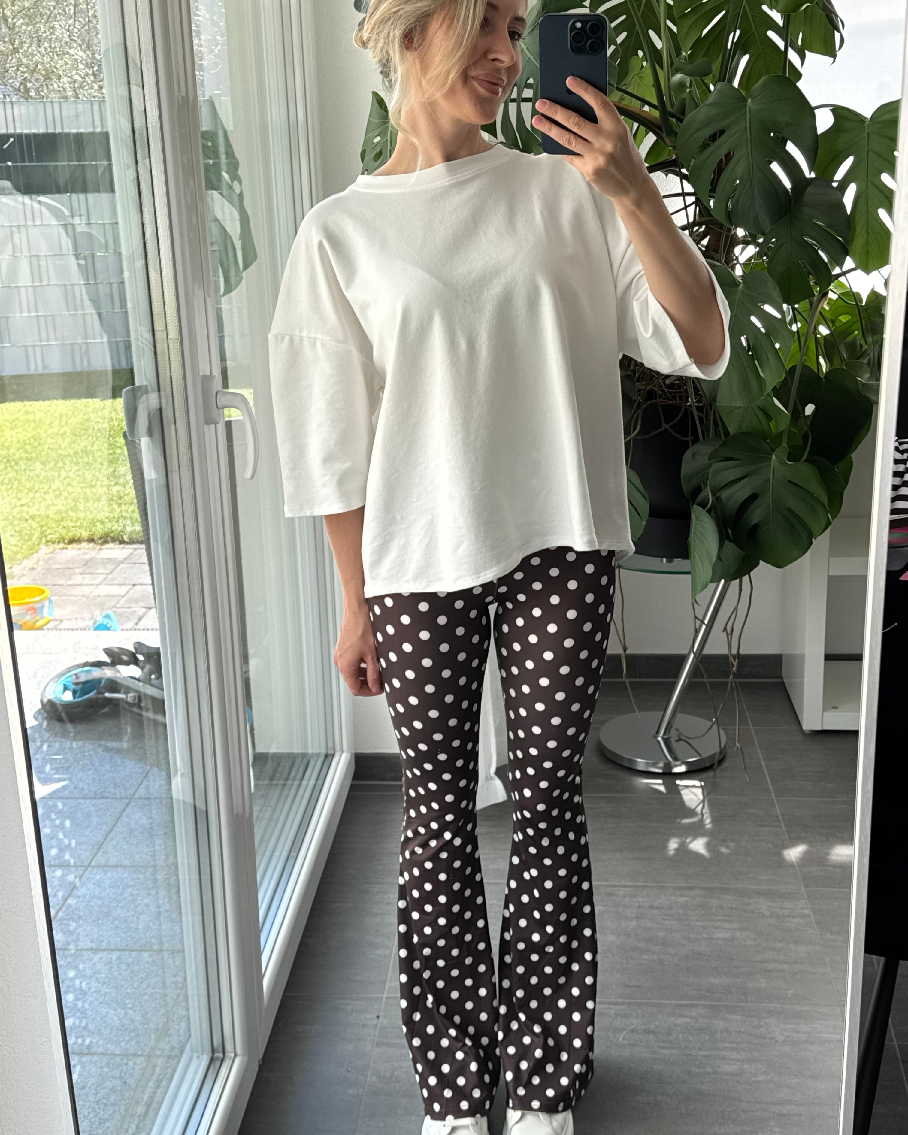 Flared Leggings Polka Dots