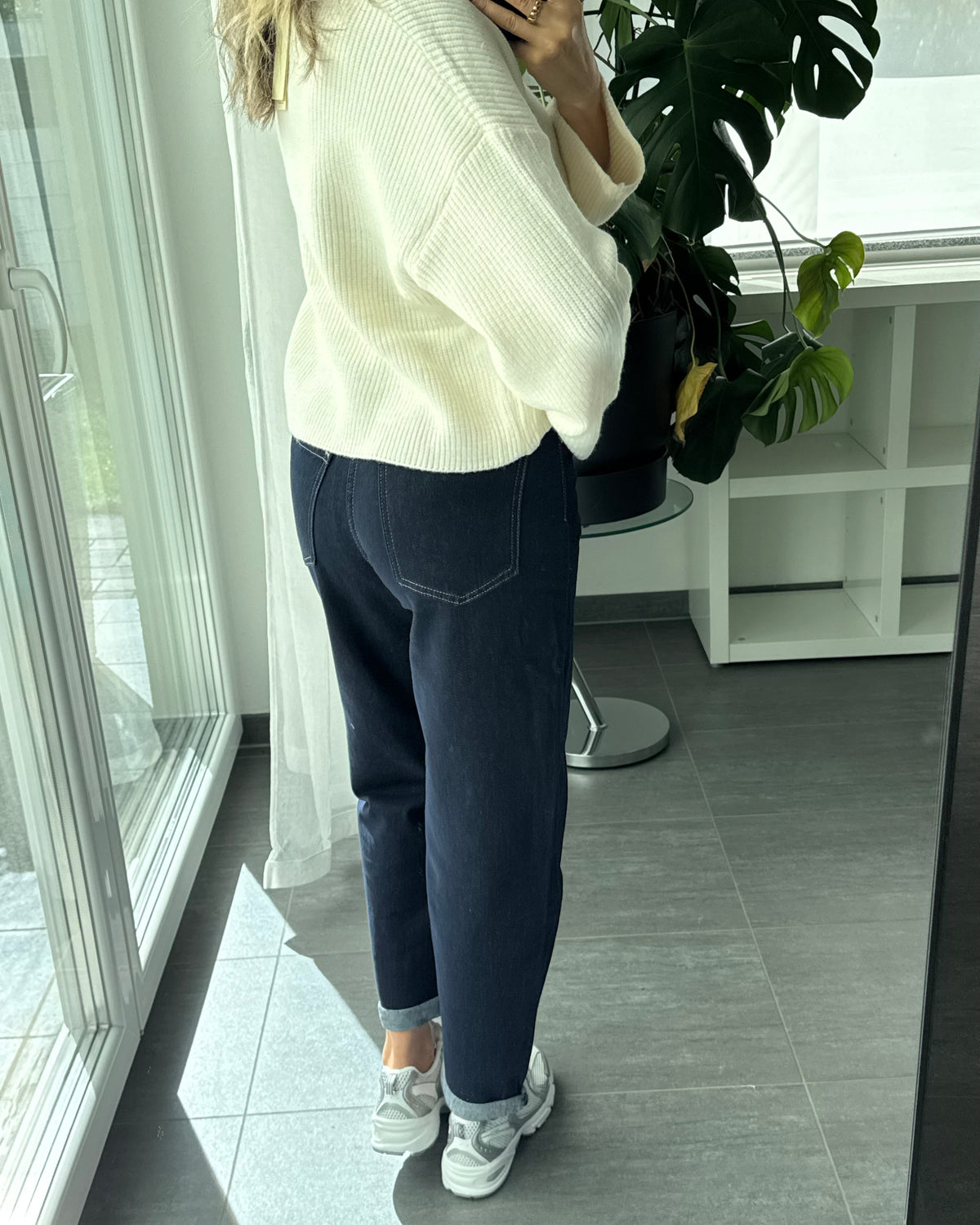 MOM JEANS Deep Blue
