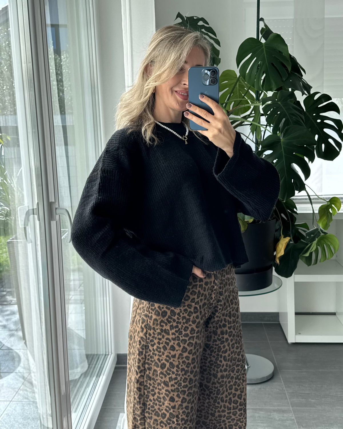 Strickpullover Cozy Black