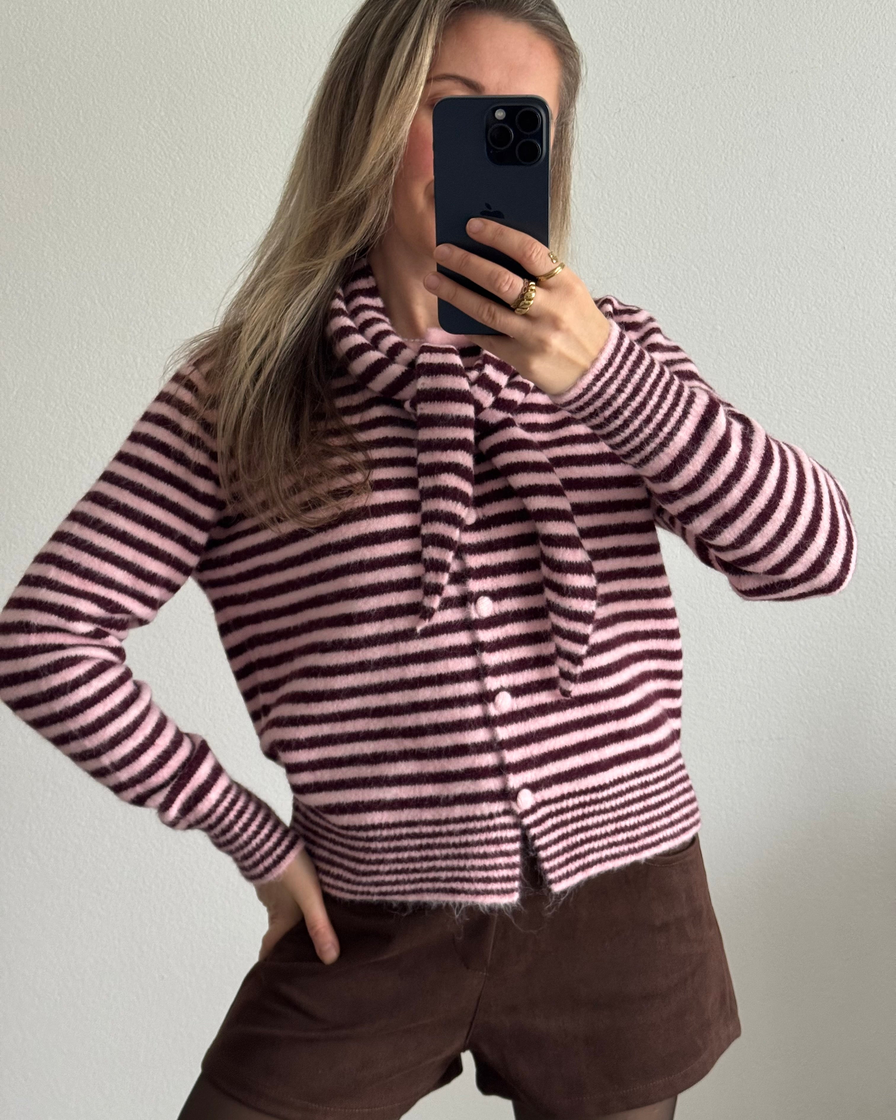 Cardigan mit Dreieckschal