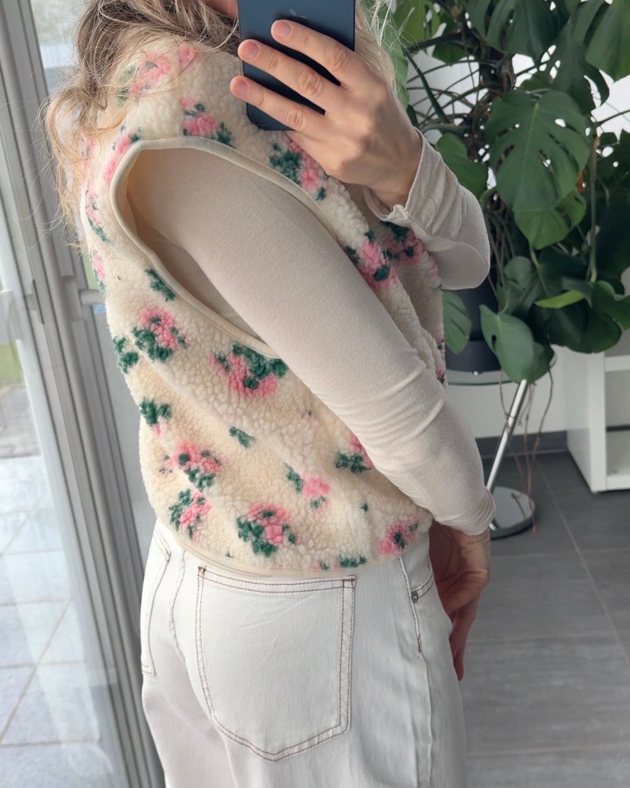 Stretch Balloon Jeans Weiß
