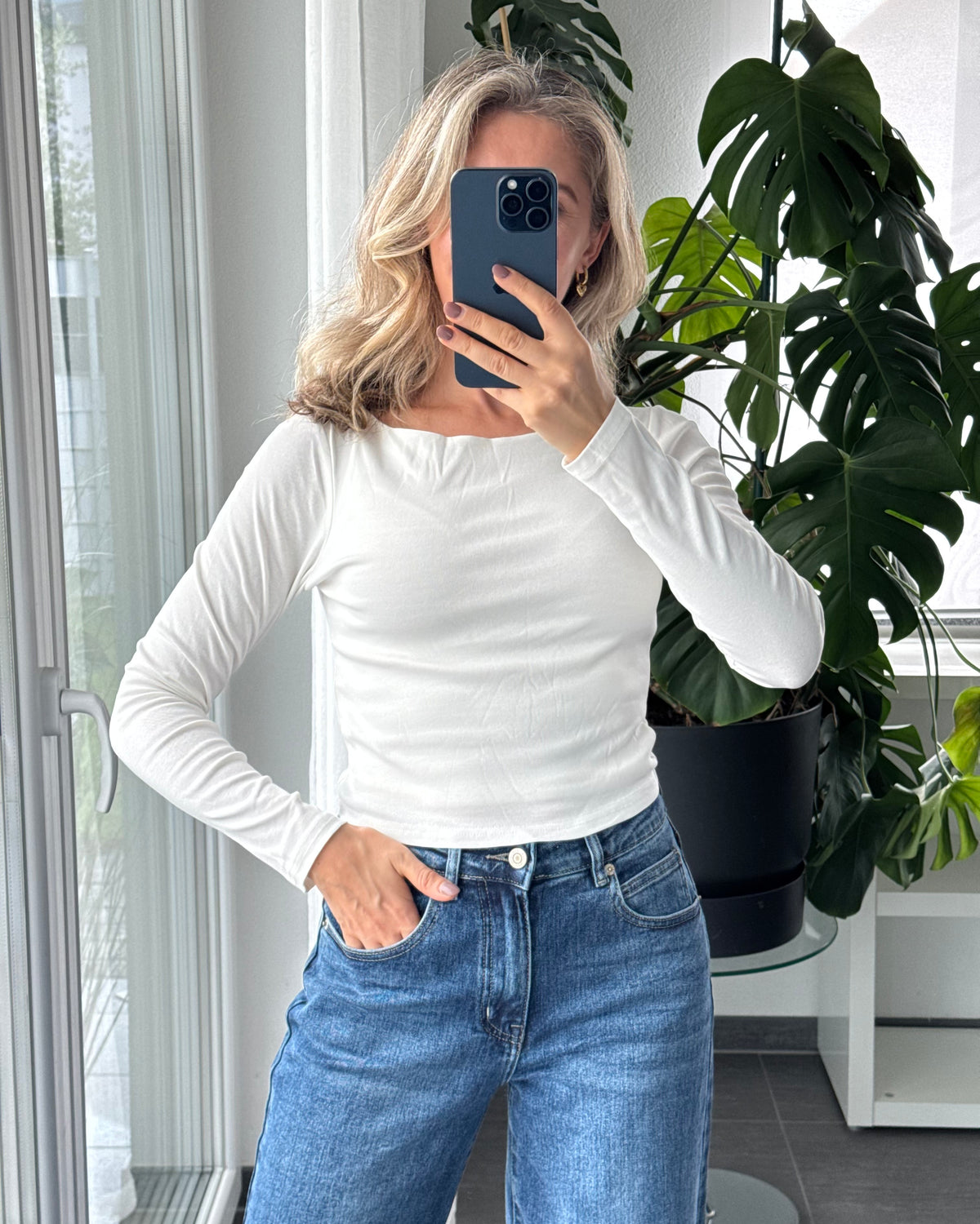 Basic Longsleeve weiß