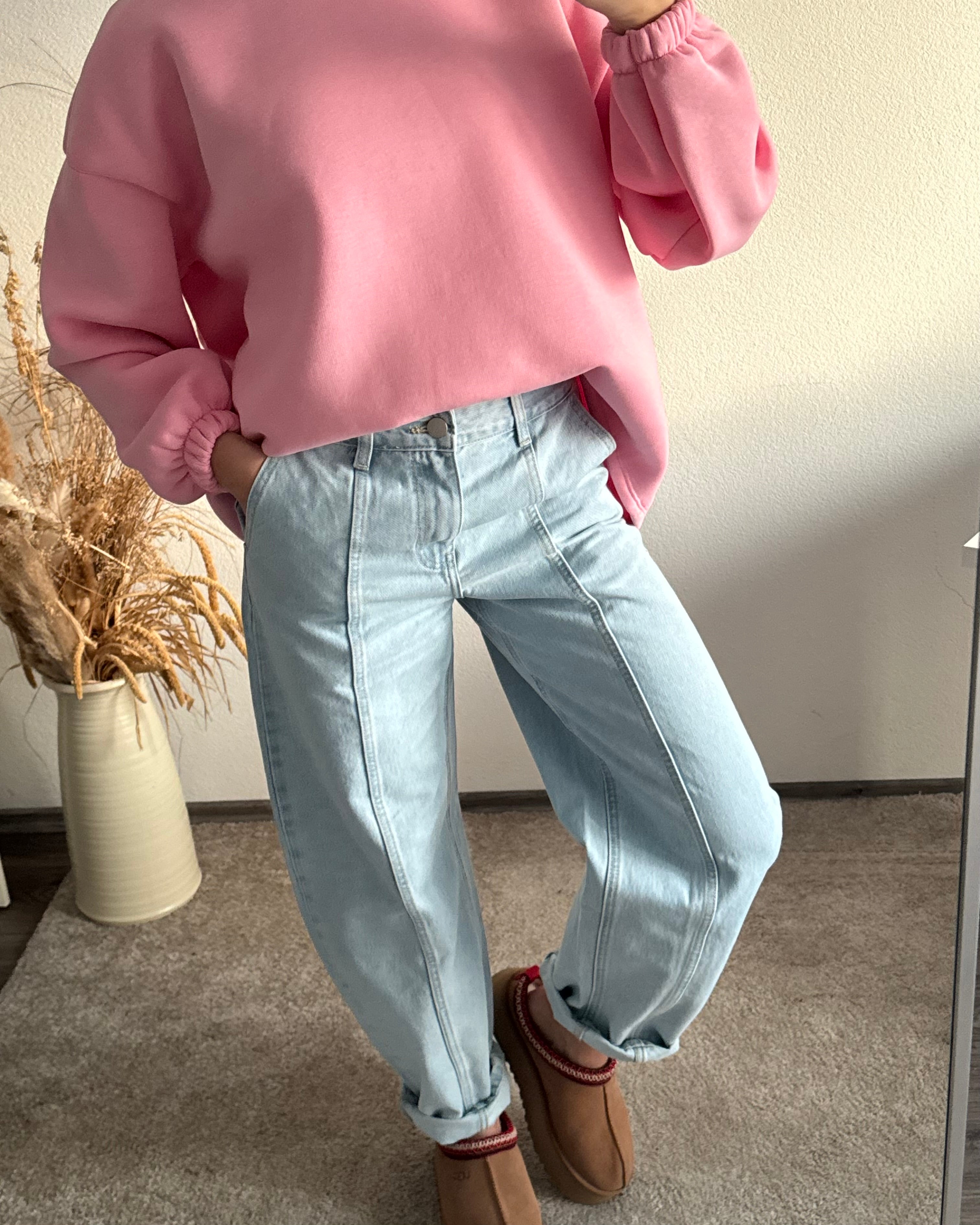 Barrel Jeans Hellblau