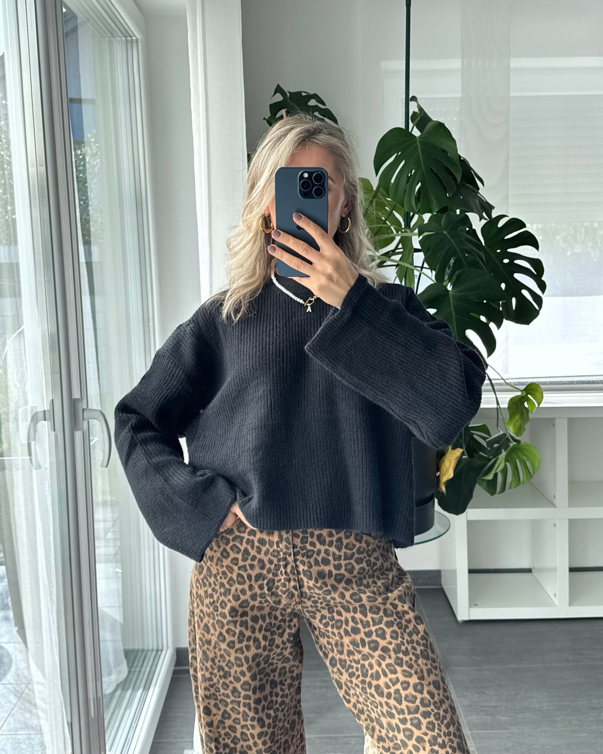 Strickpullover Cozy Black