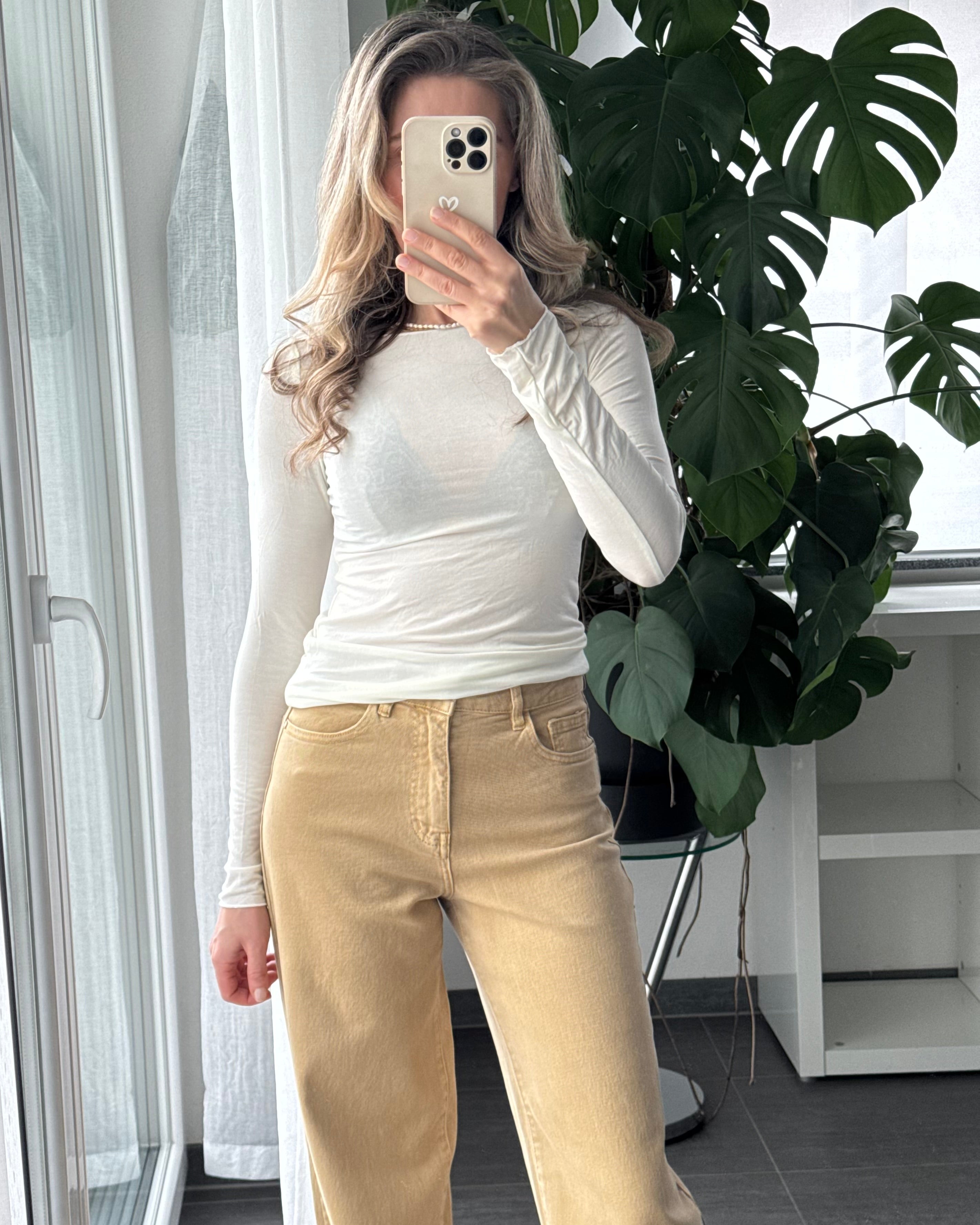 Supersoft & Stretchy Basictop Weiß