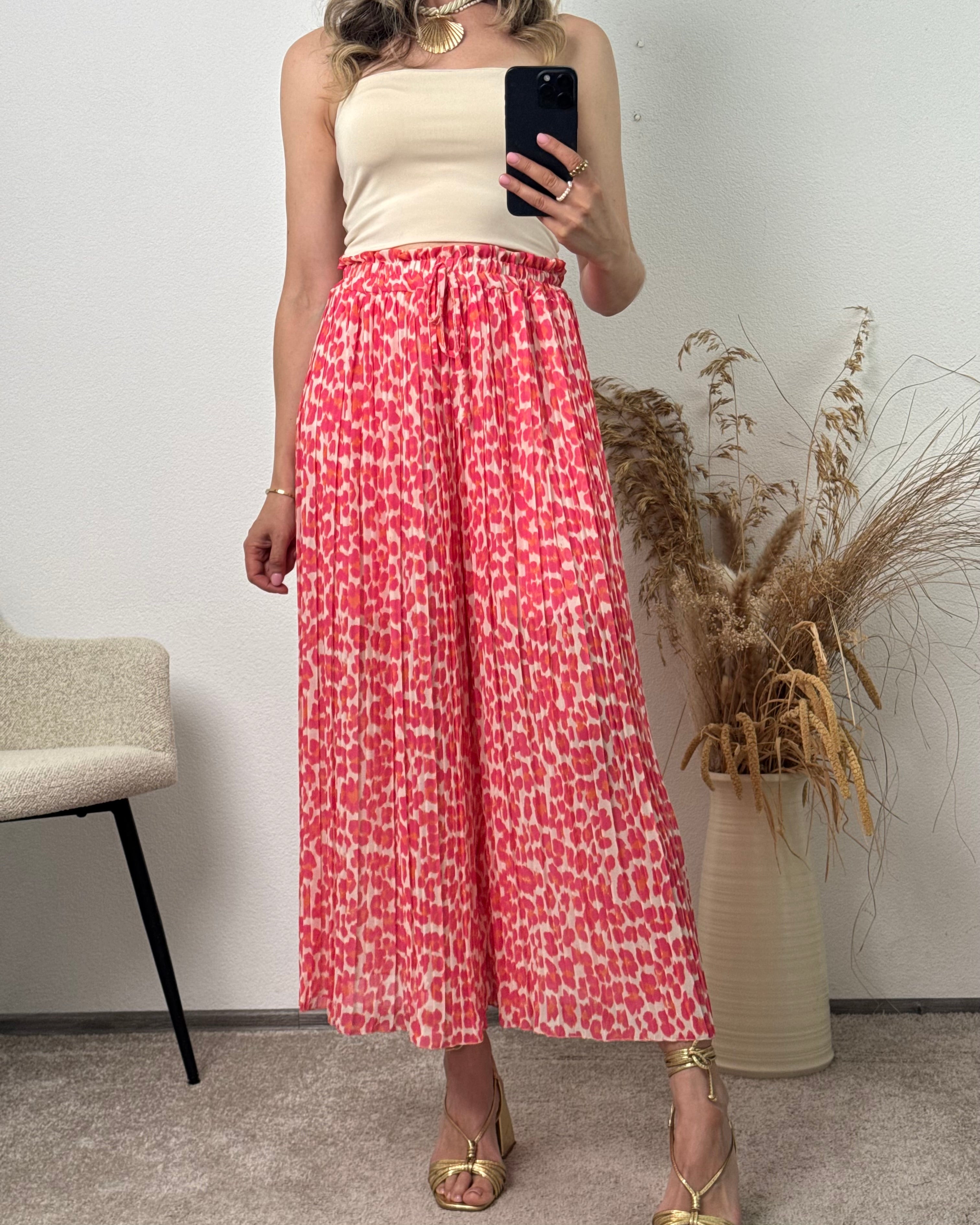 Plisseehose Leo Coral
