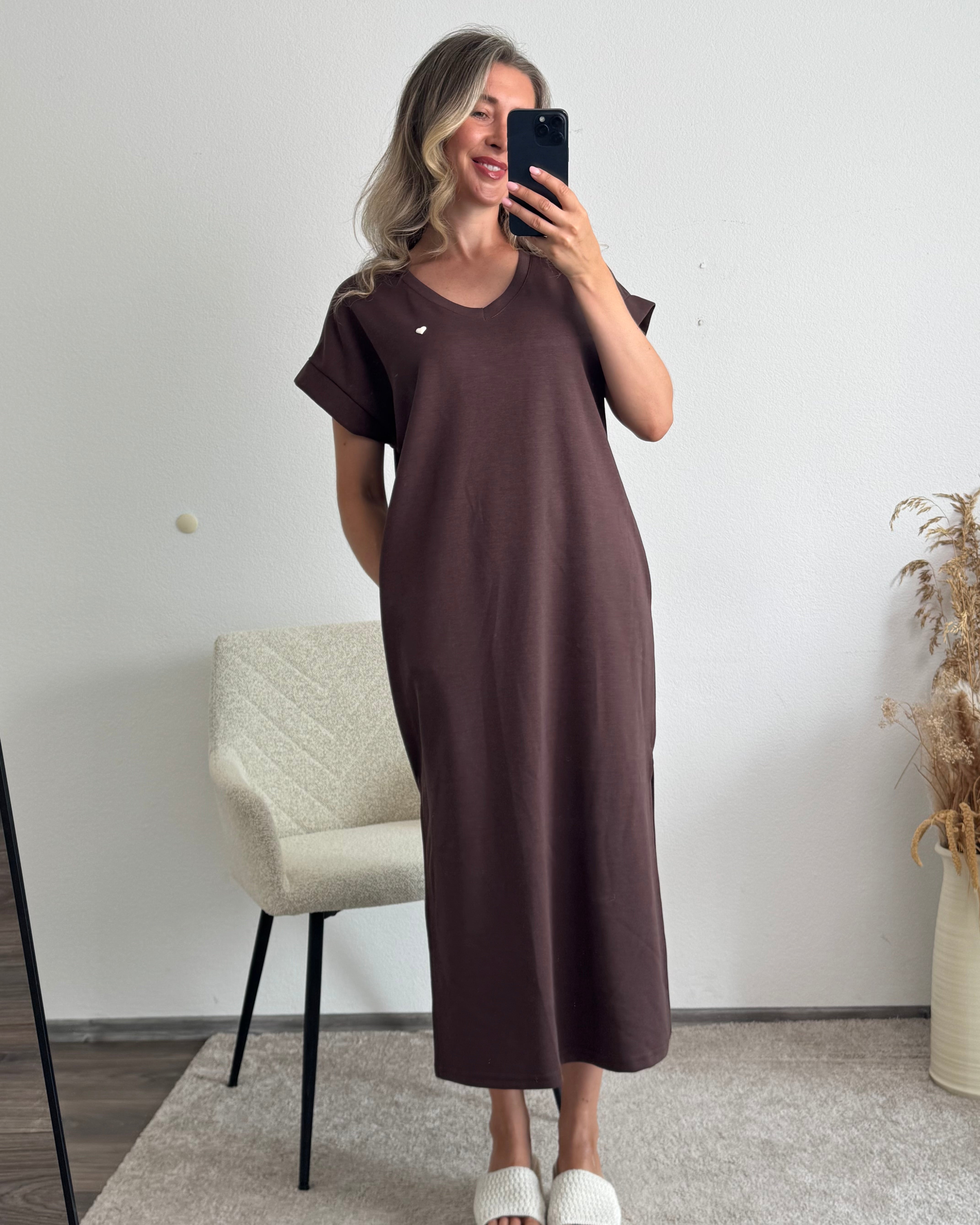 Oversize Kleid Lana braun