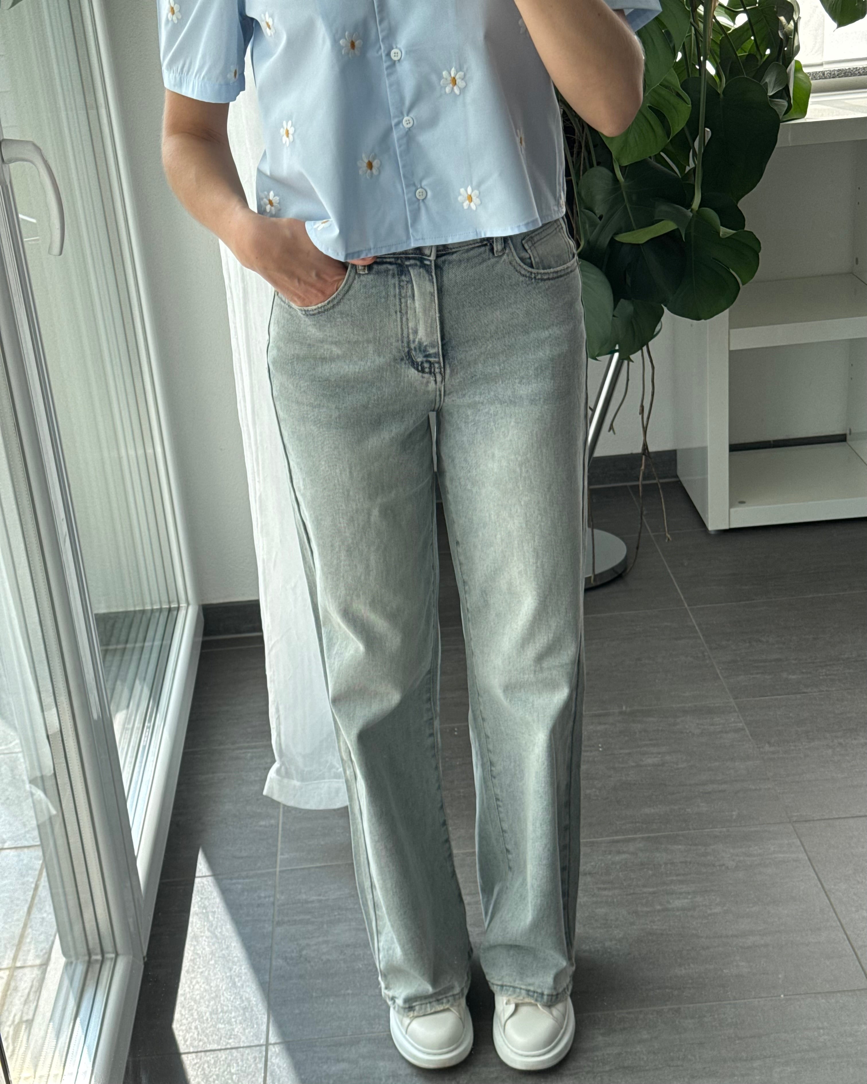 Wide leg Jeans Vintage Light Blue