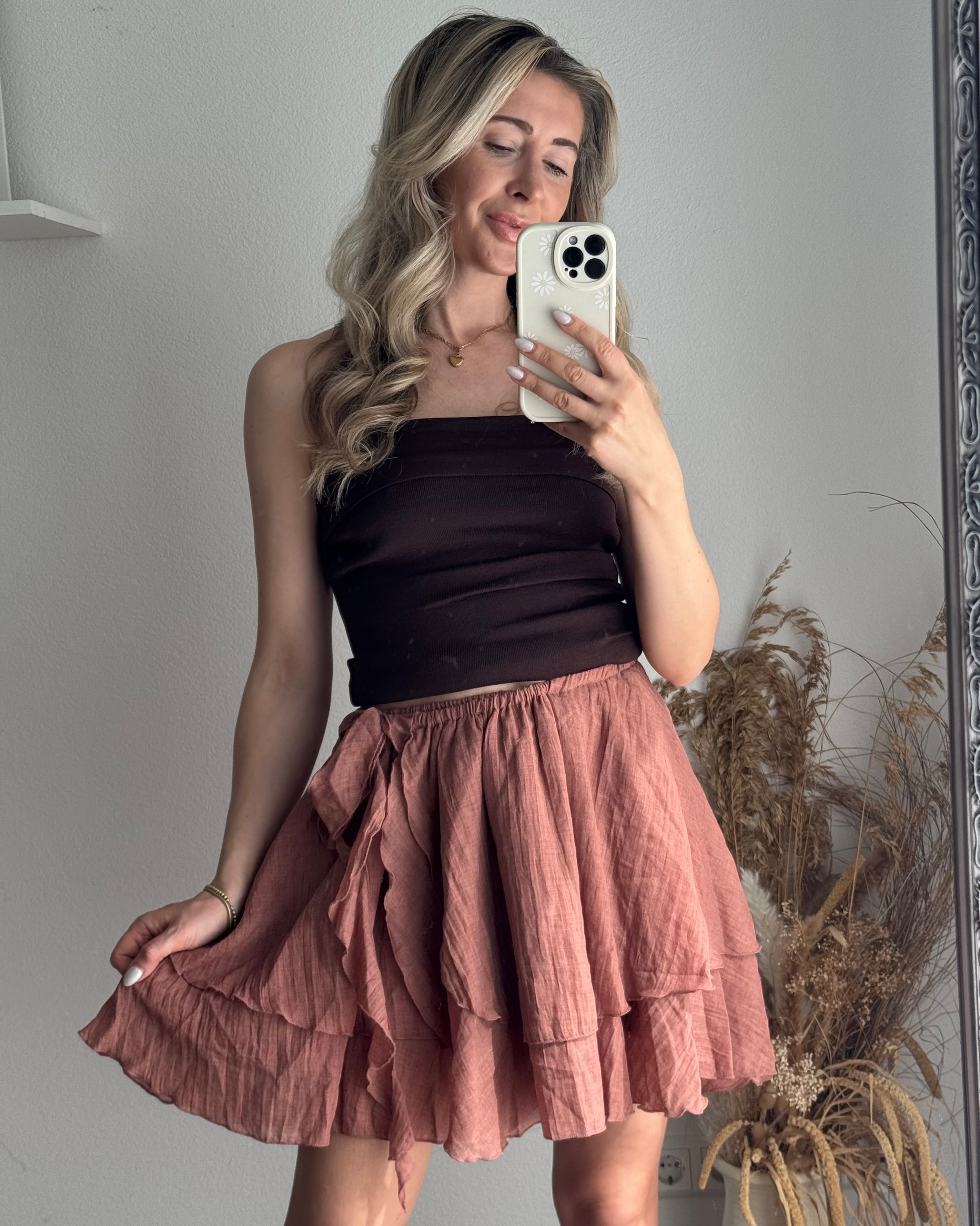 Luftiger Volantrock mit Wickeloptik