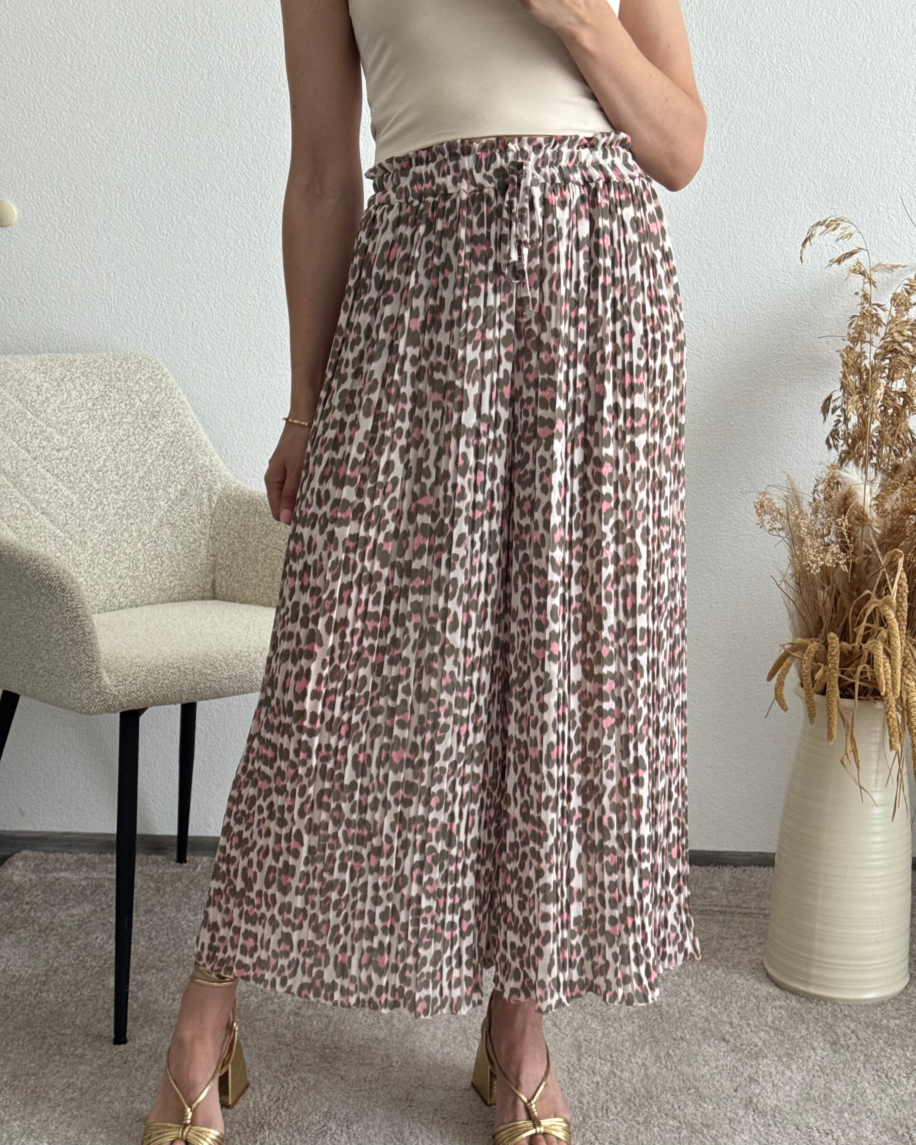 Plisseehose Leo Taupe