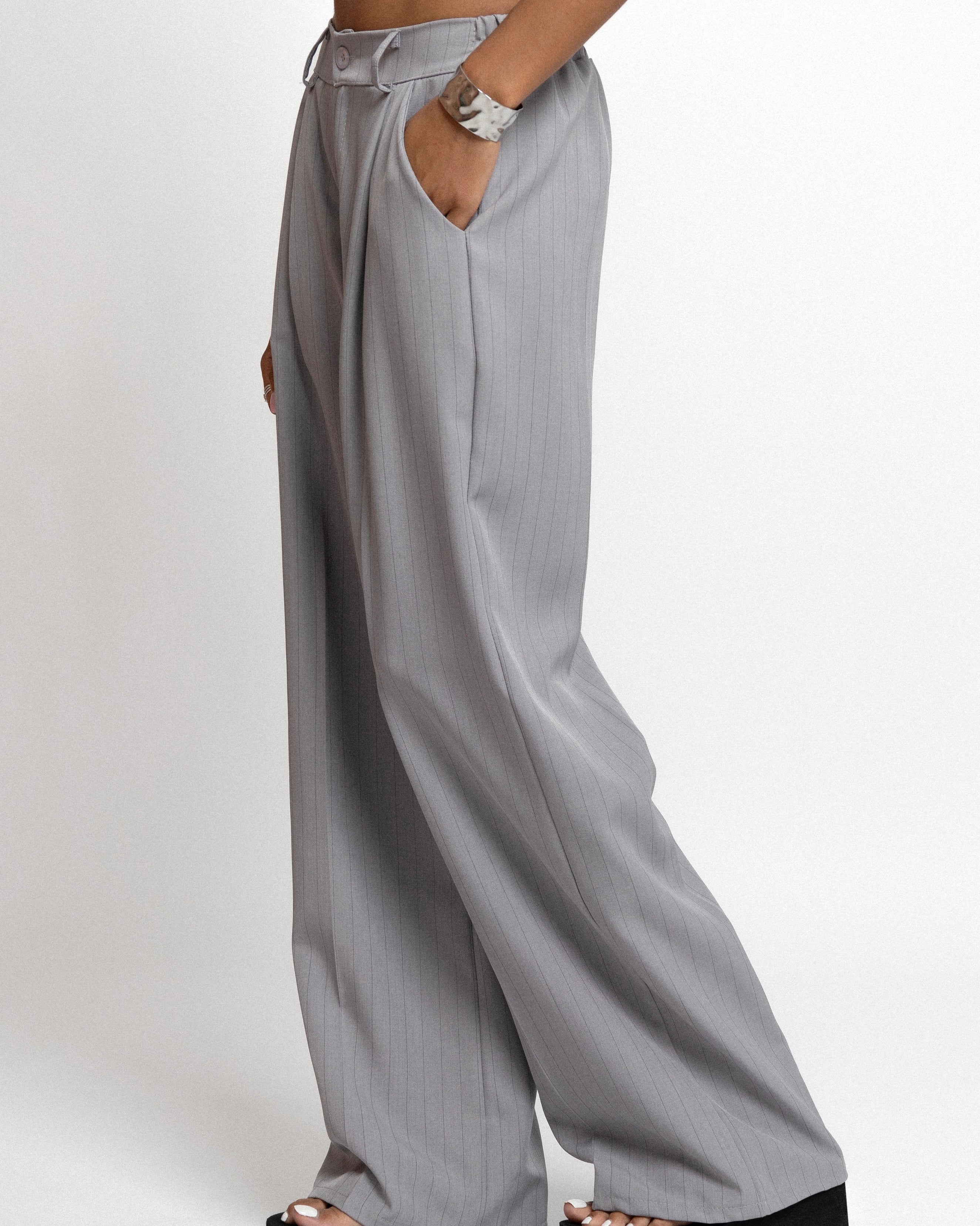 Anzughose Stripes GRAU