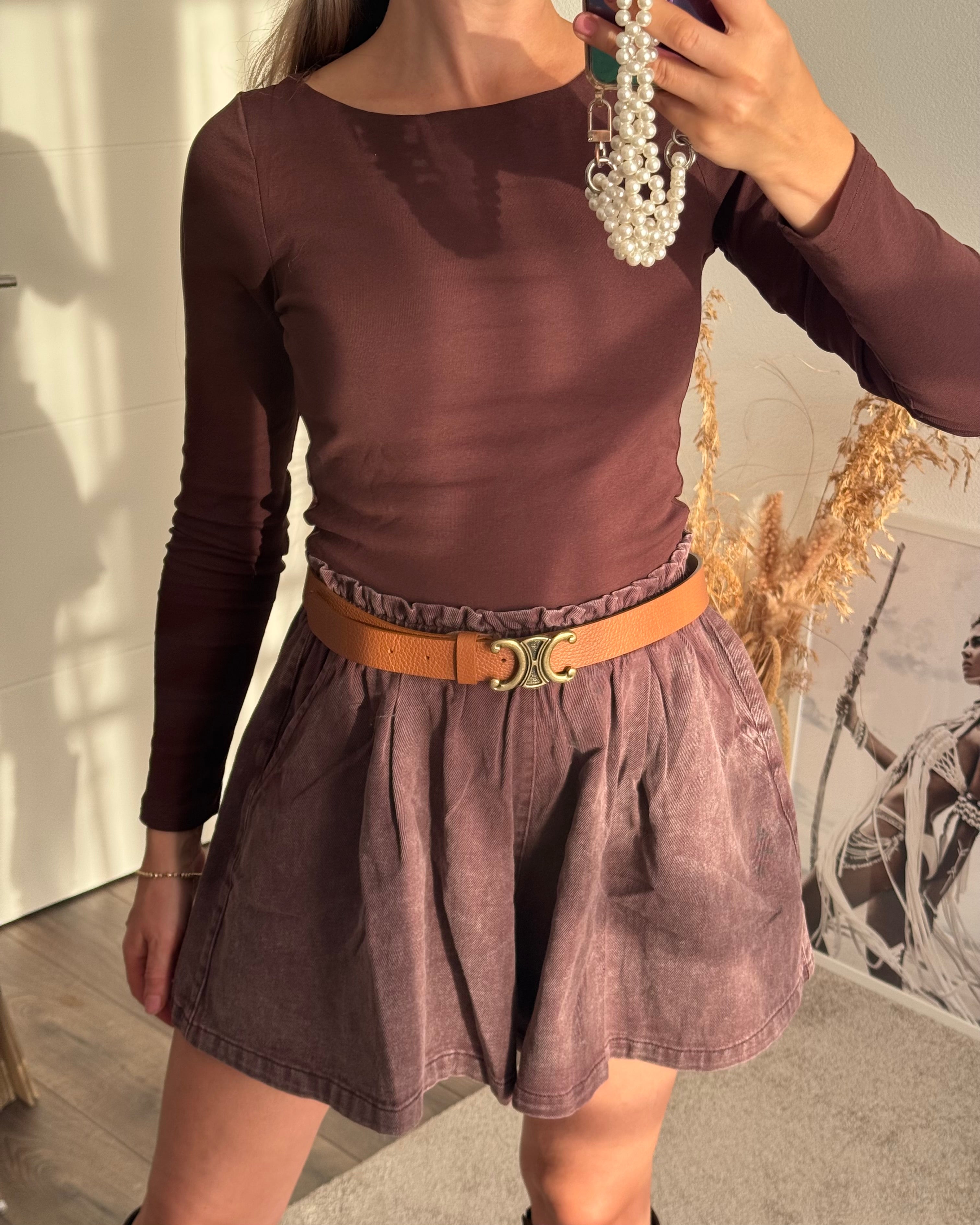 Jeans Shorts coffee