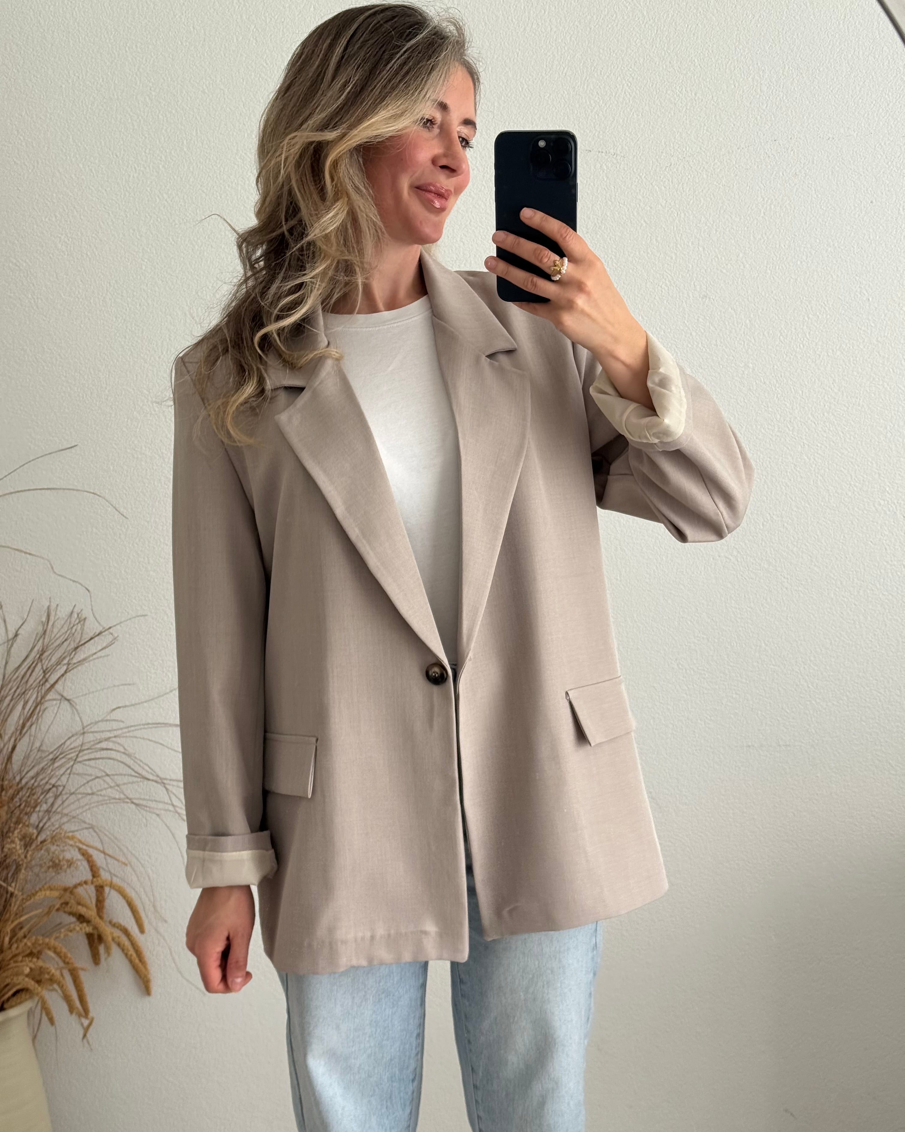 Classic Blazer Taupe