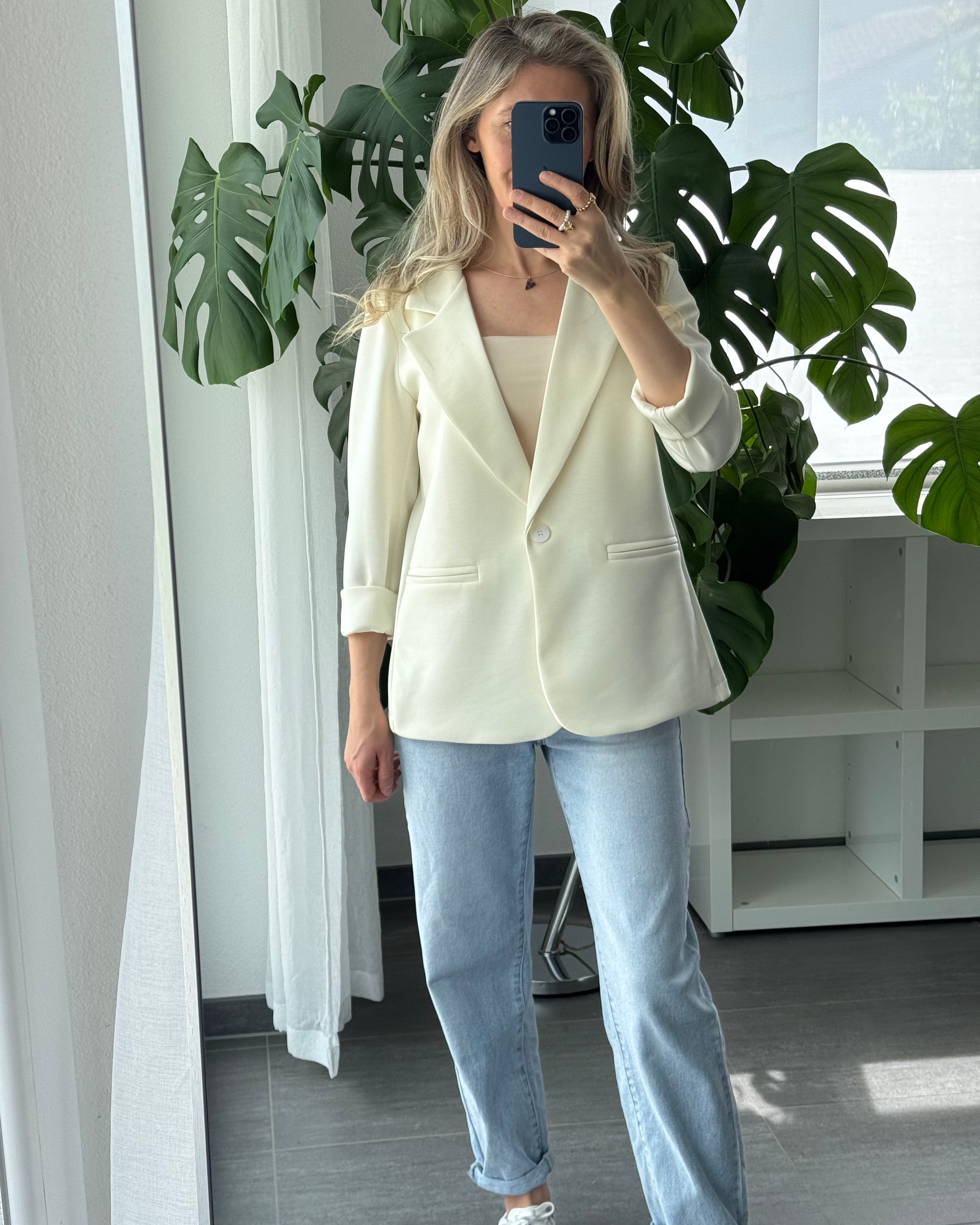Daily Comfort Blazer Creme