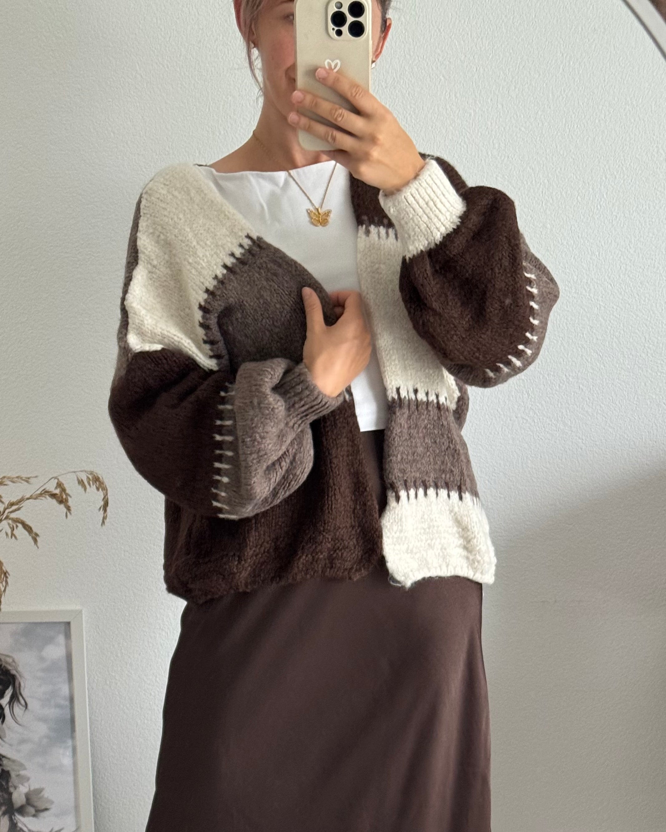 B Ware Offener Cardigan Merle BRAUN (Umtausch ausgeschlossen)