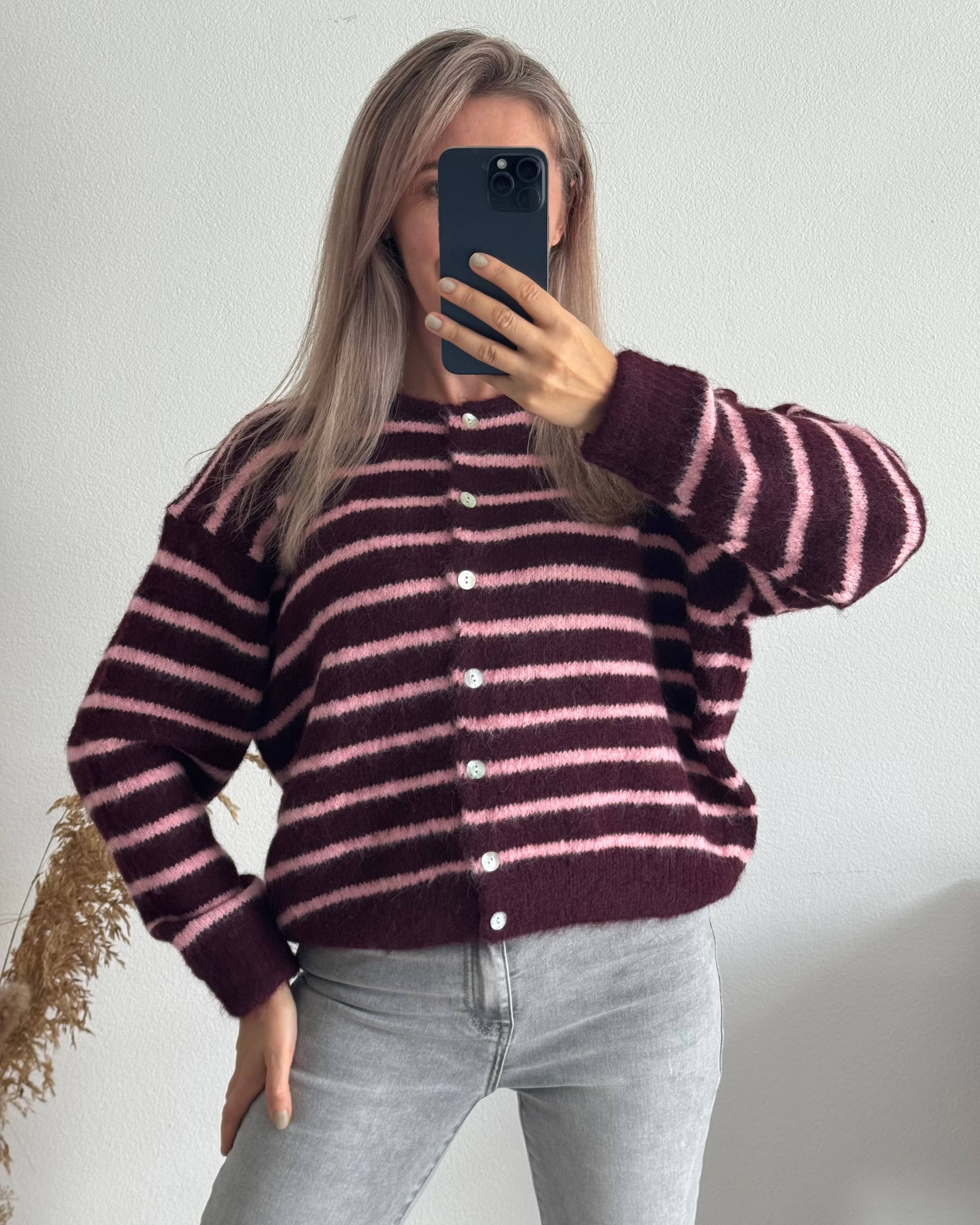 Cardigan Nele Bordeaux