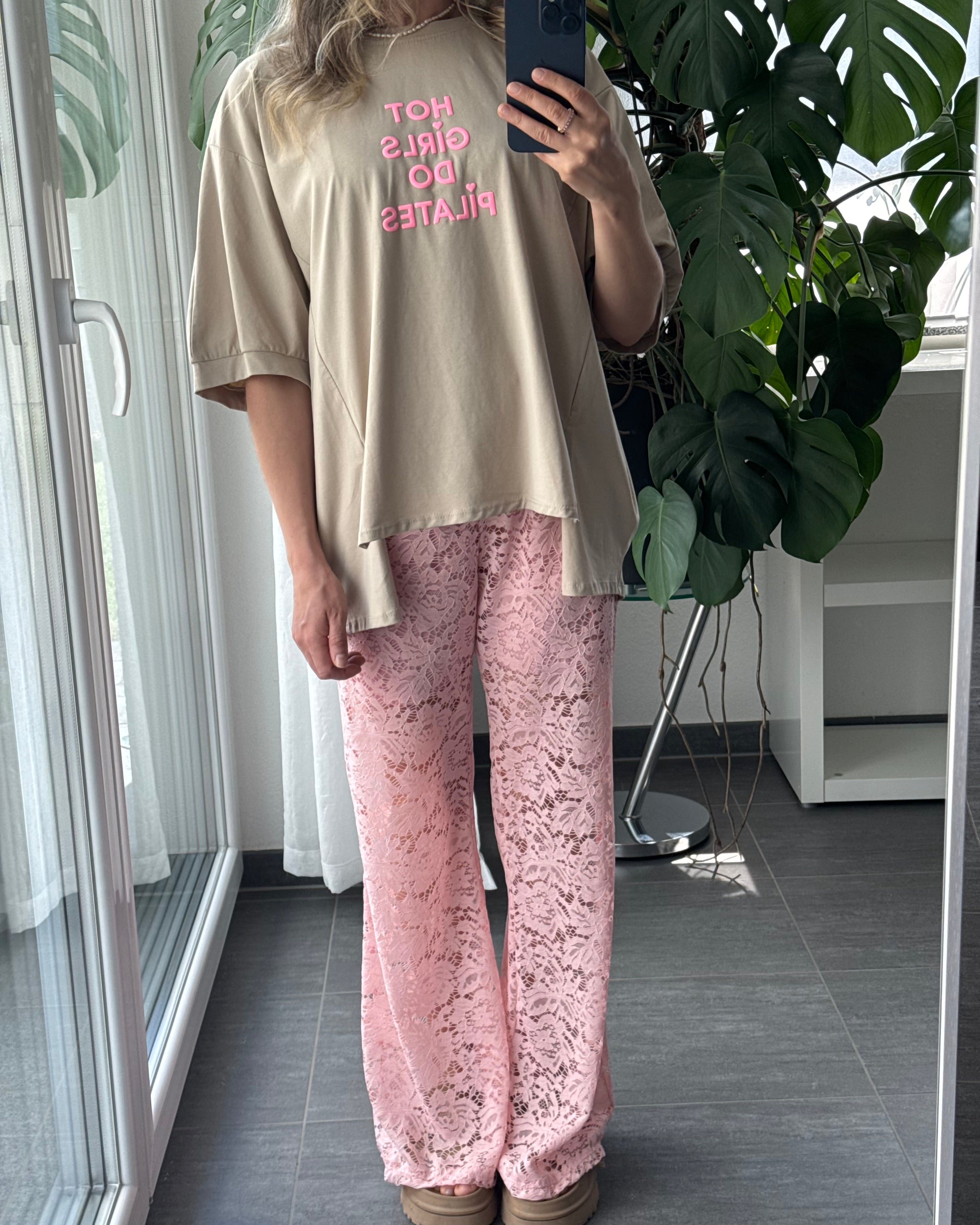 Spitzenhose rosa