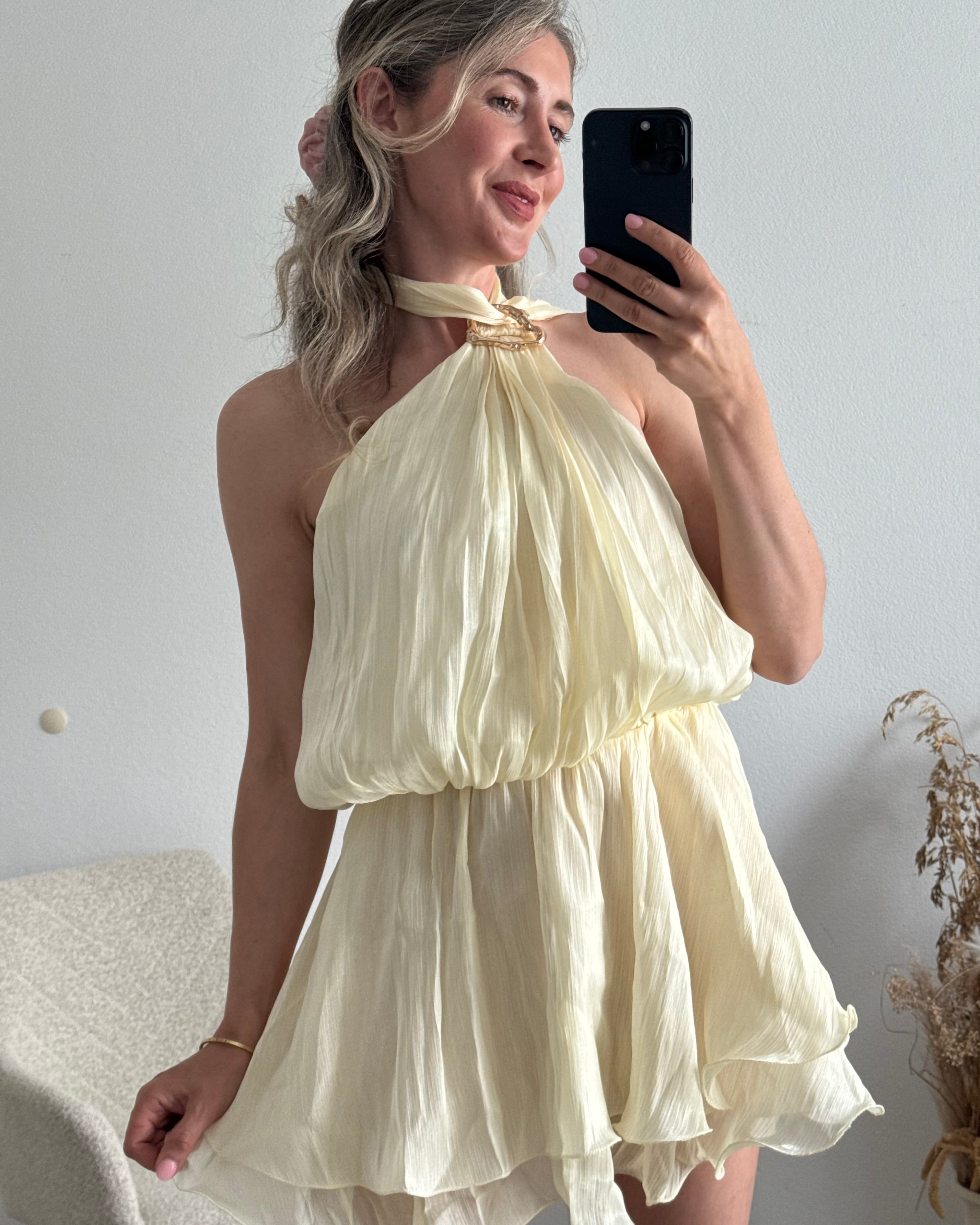 Golden Hour Mini Kleid
softgelb
