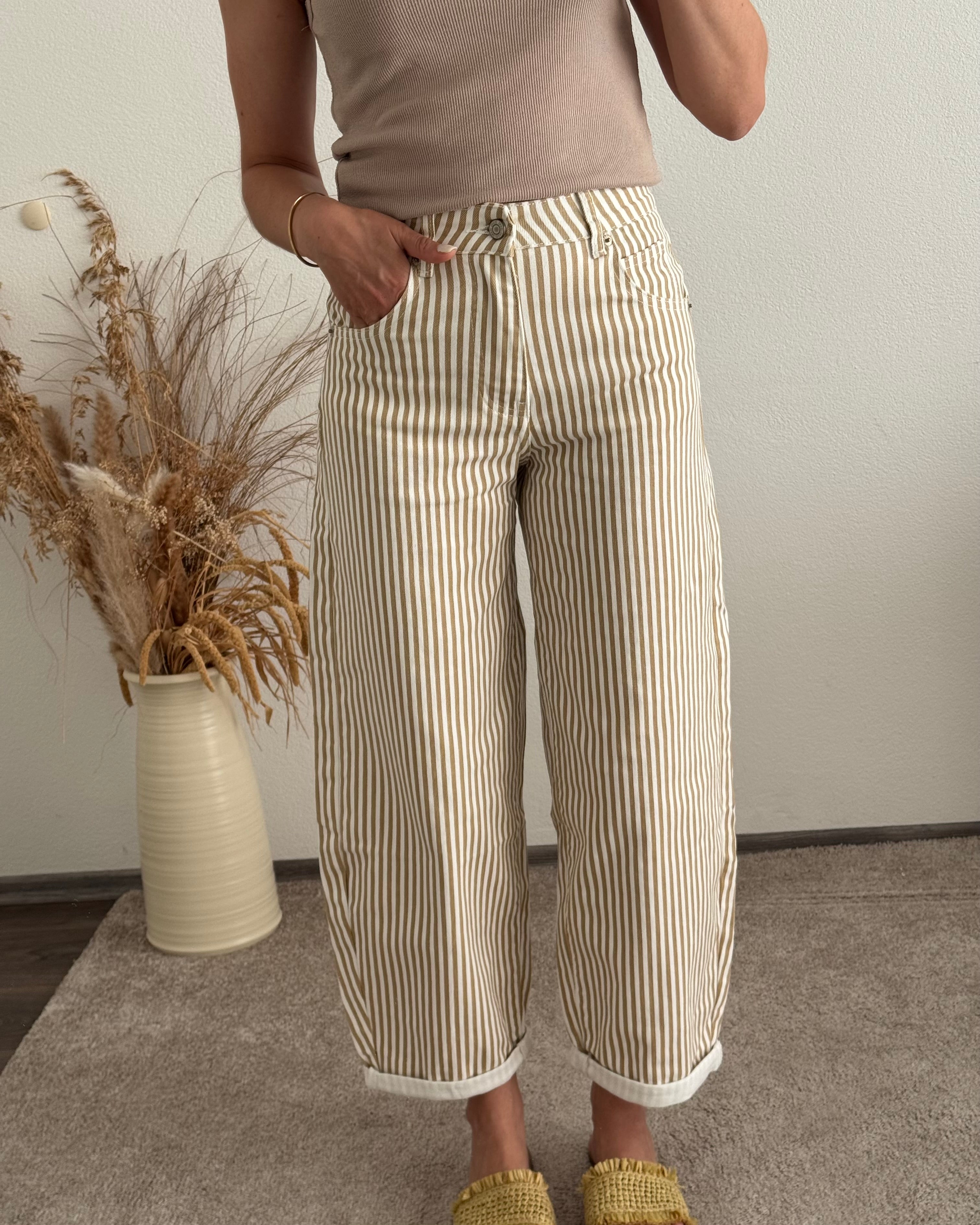 Stretch Ballon Jeans Stripes