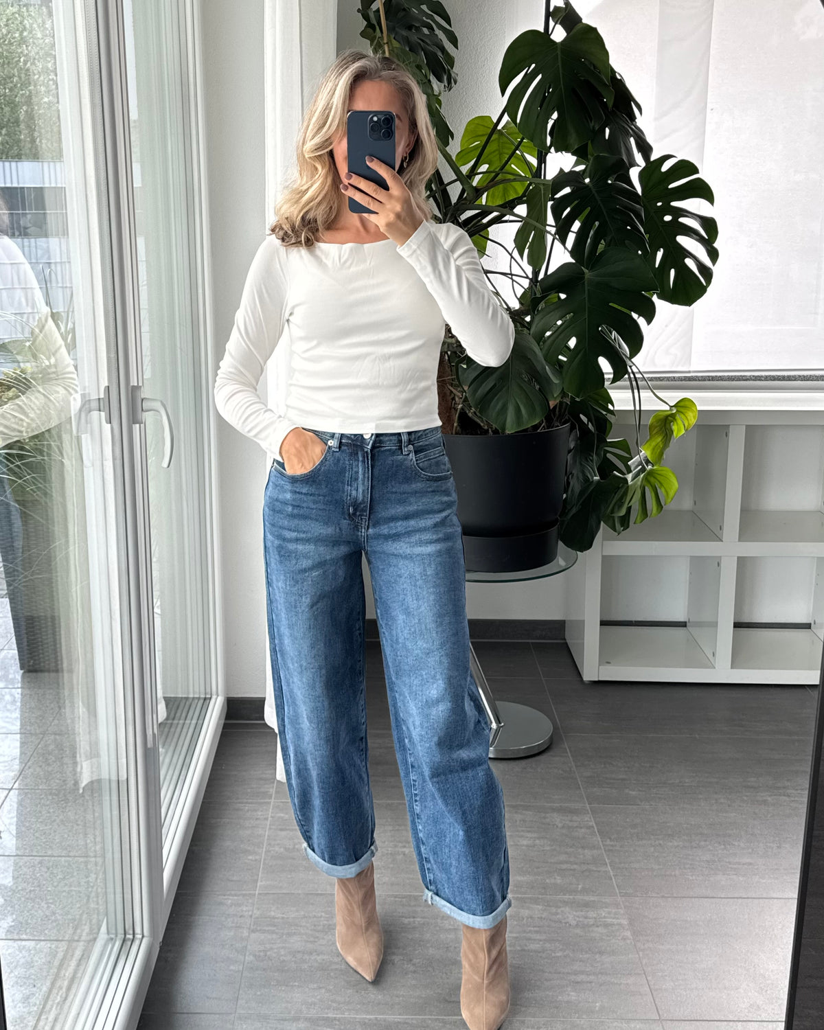 Basic Longsleeve weiß