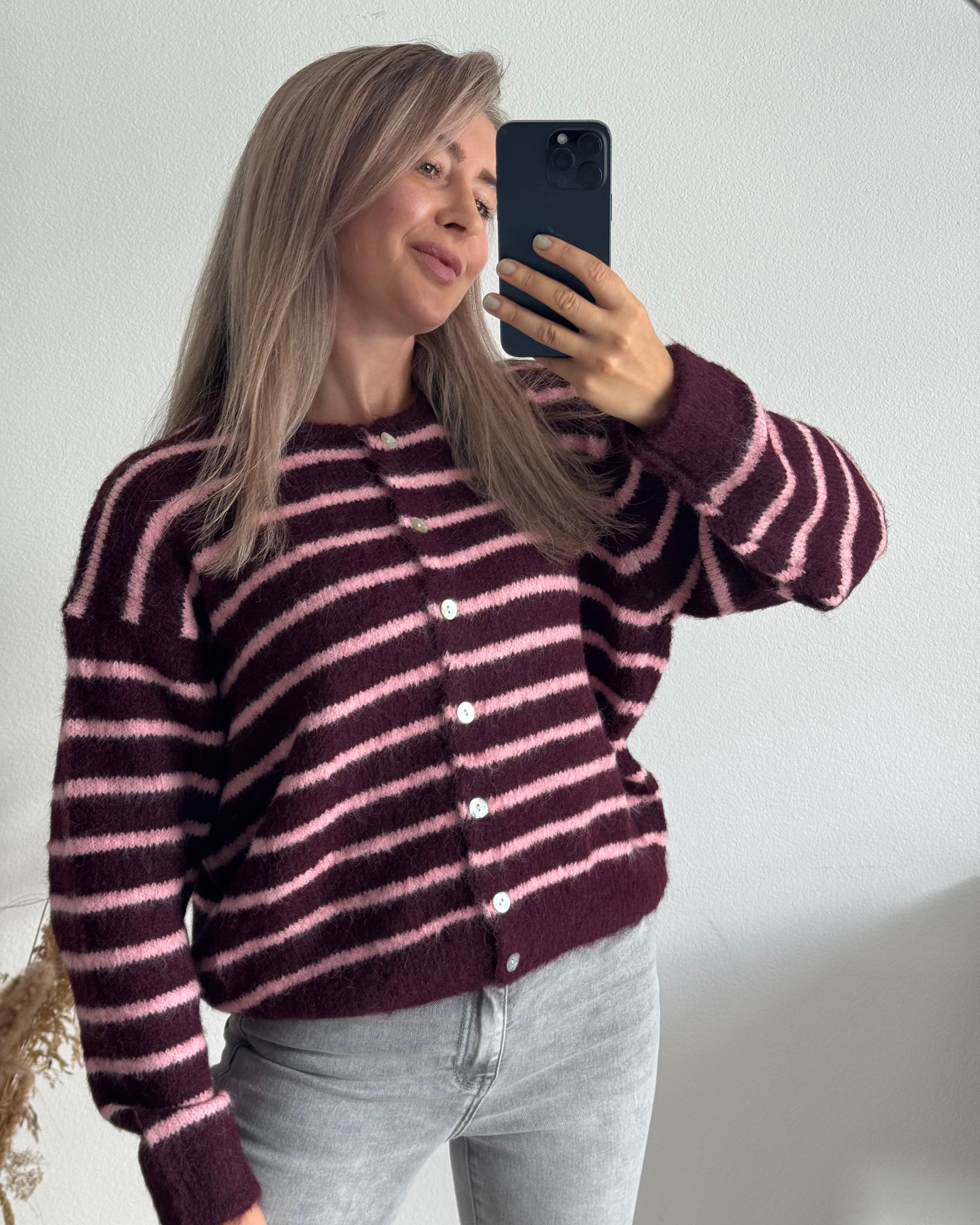 Cardigan Nele Bordeaux