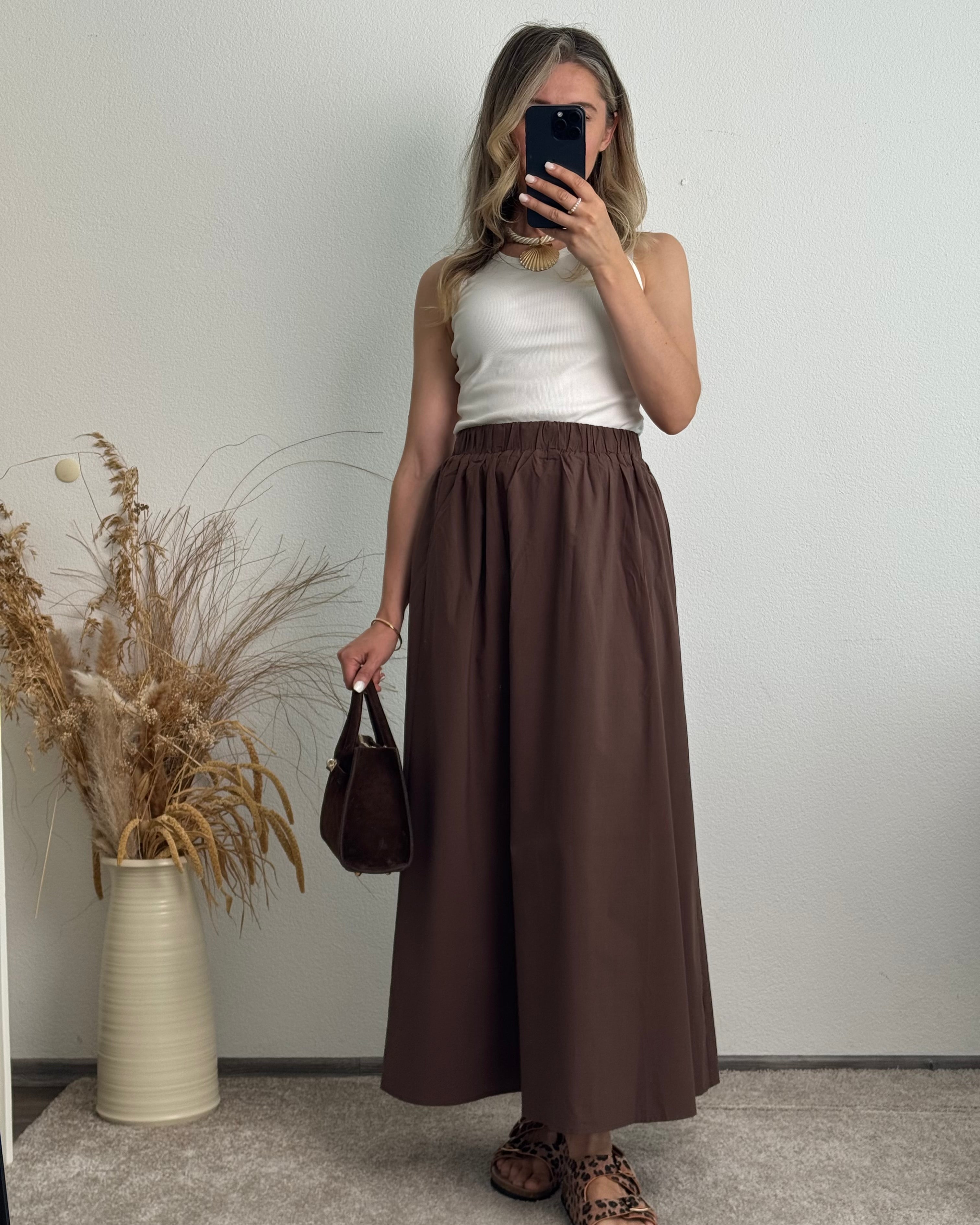 Maxi-Summerskirt Braun